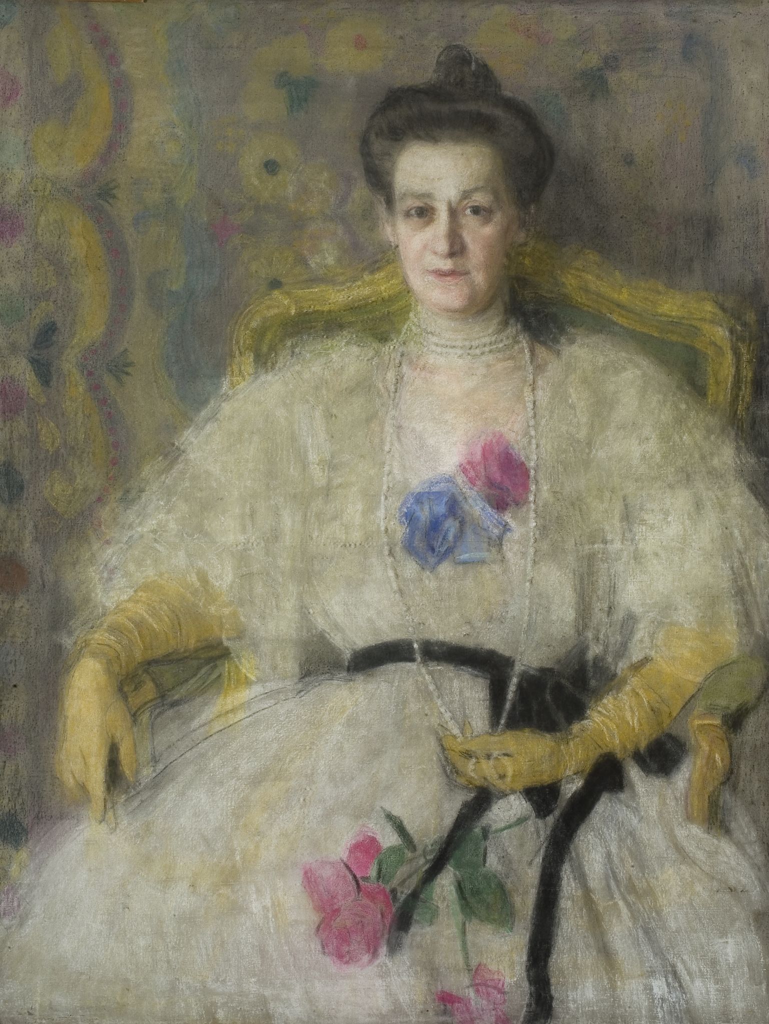 Портрет Воейковой, Aleksandr Golovin, late 19th – early 20th century