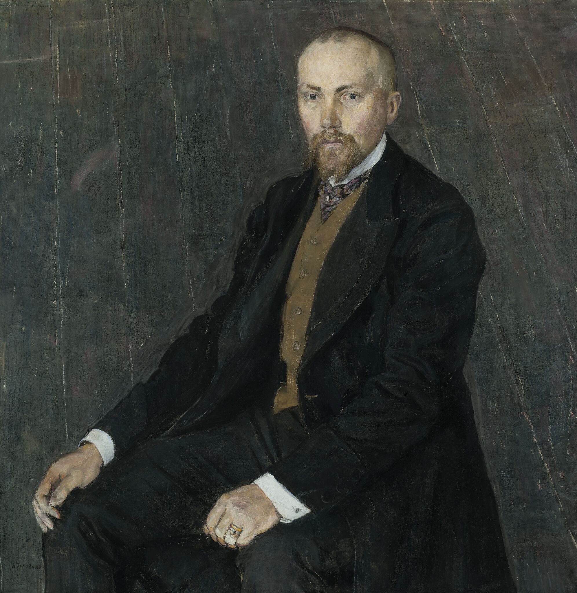 Портрет художника Н.К. Рериха, Aleksandr Golovin, 1907