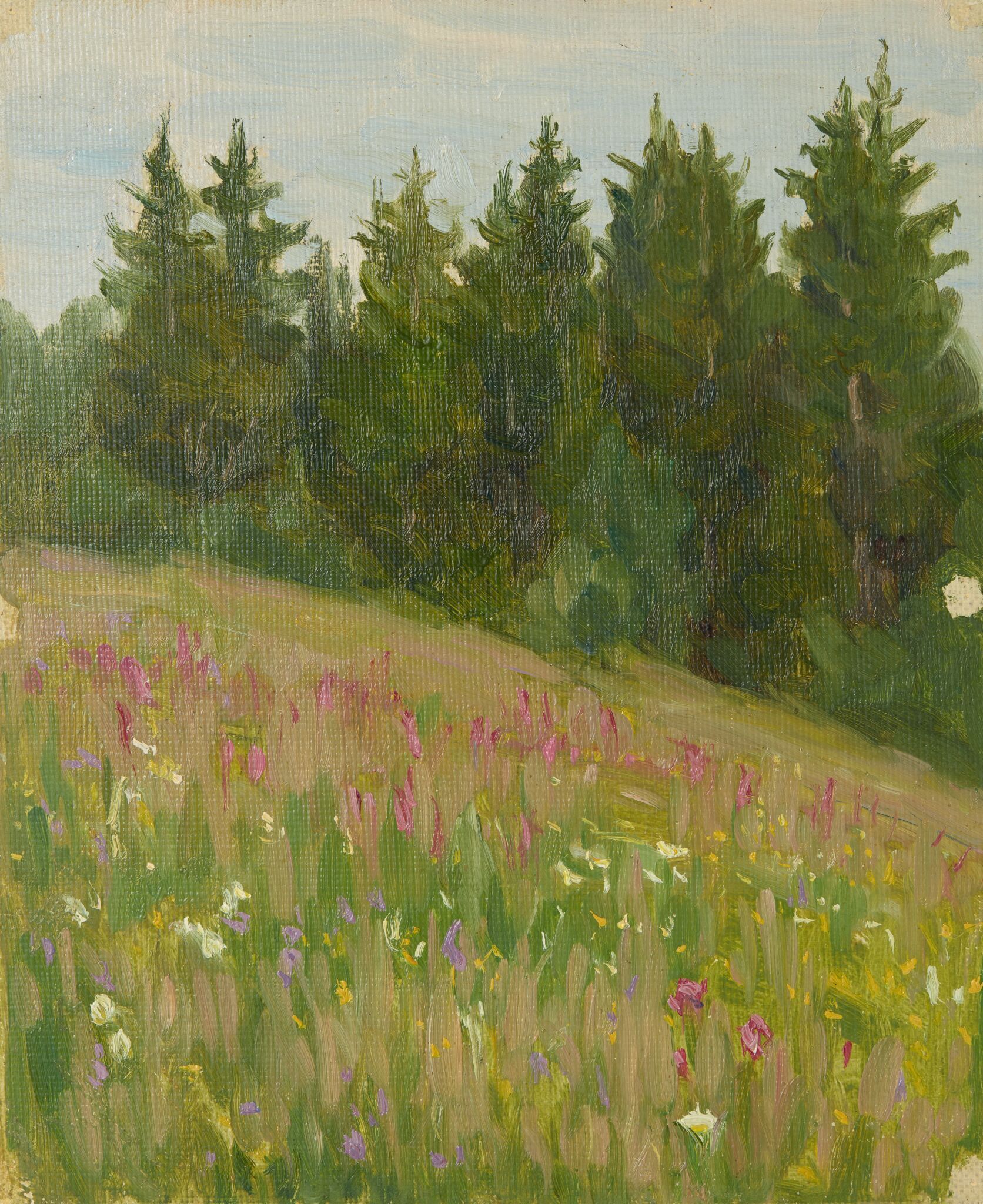 Опушка леса. Лето. Рябово, Viktor Vasnetsov, 1900s