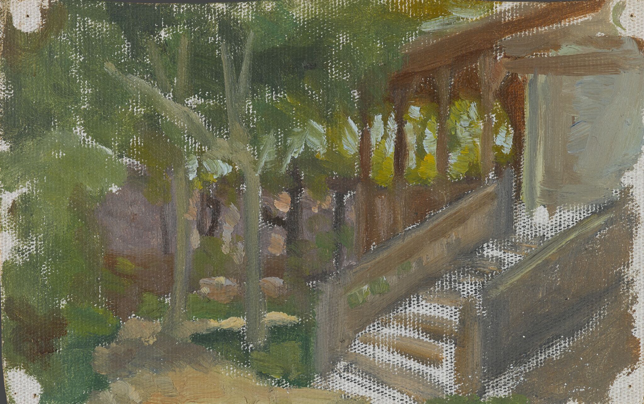 Сад дома в Троицком переулке, Viktor Vasnetsov, second half of the 1890s