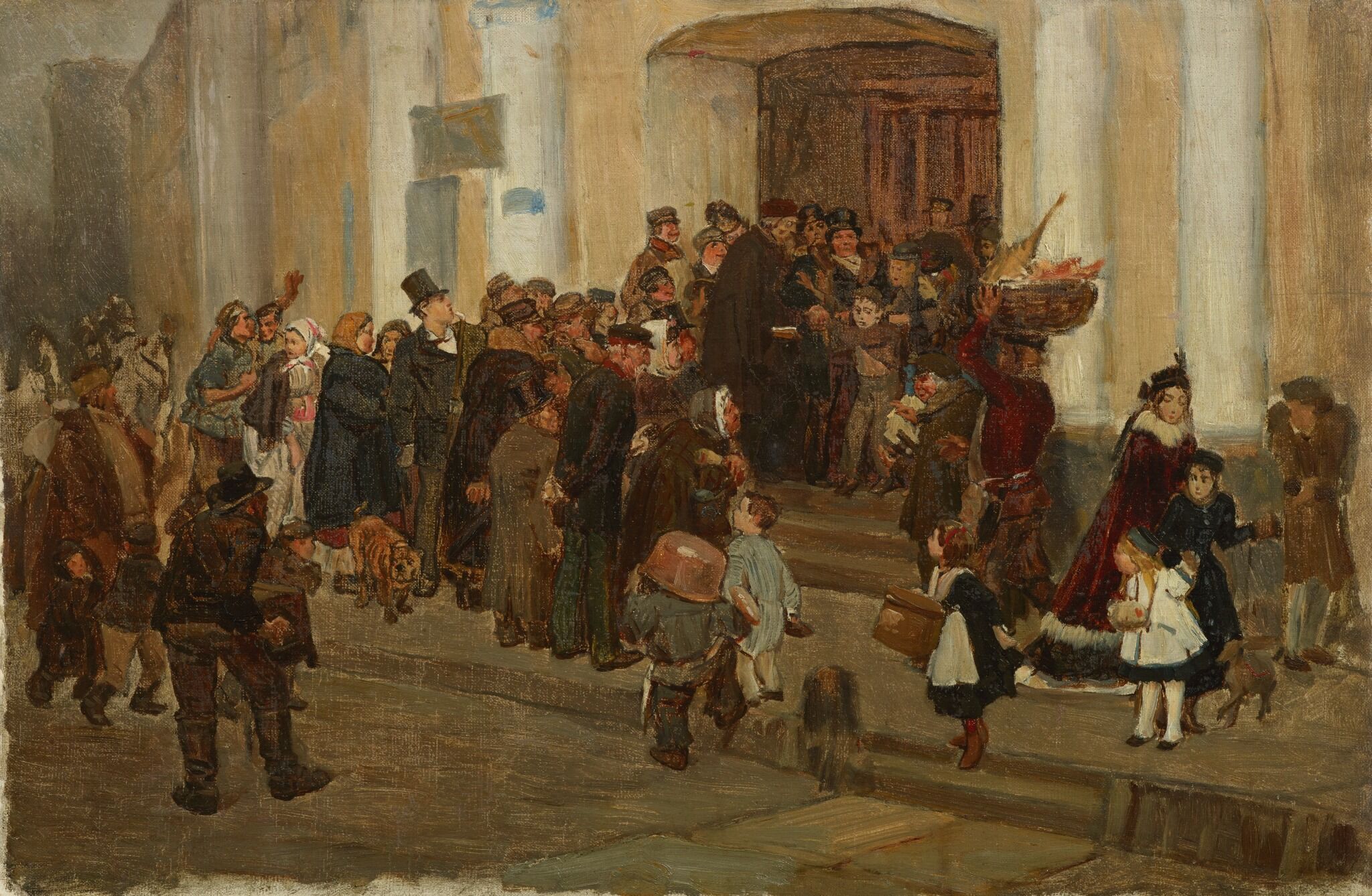 Поймали воришку, Viktor Vasnetsov, 1873