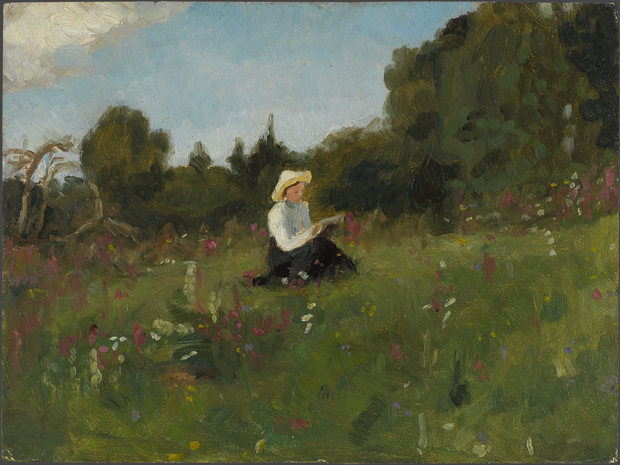 Т.В. Васнецова на этюдах, Viktor Vasnetsov, second half of the 1900s