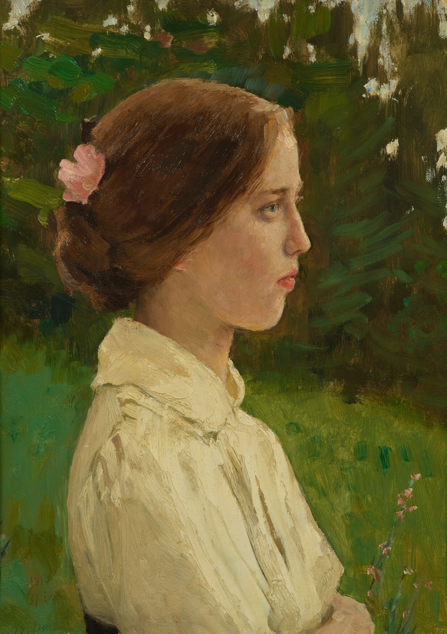 Портрет Л.А. Васнецовой-Воиновой, Viktor Vasnetsov, 1913