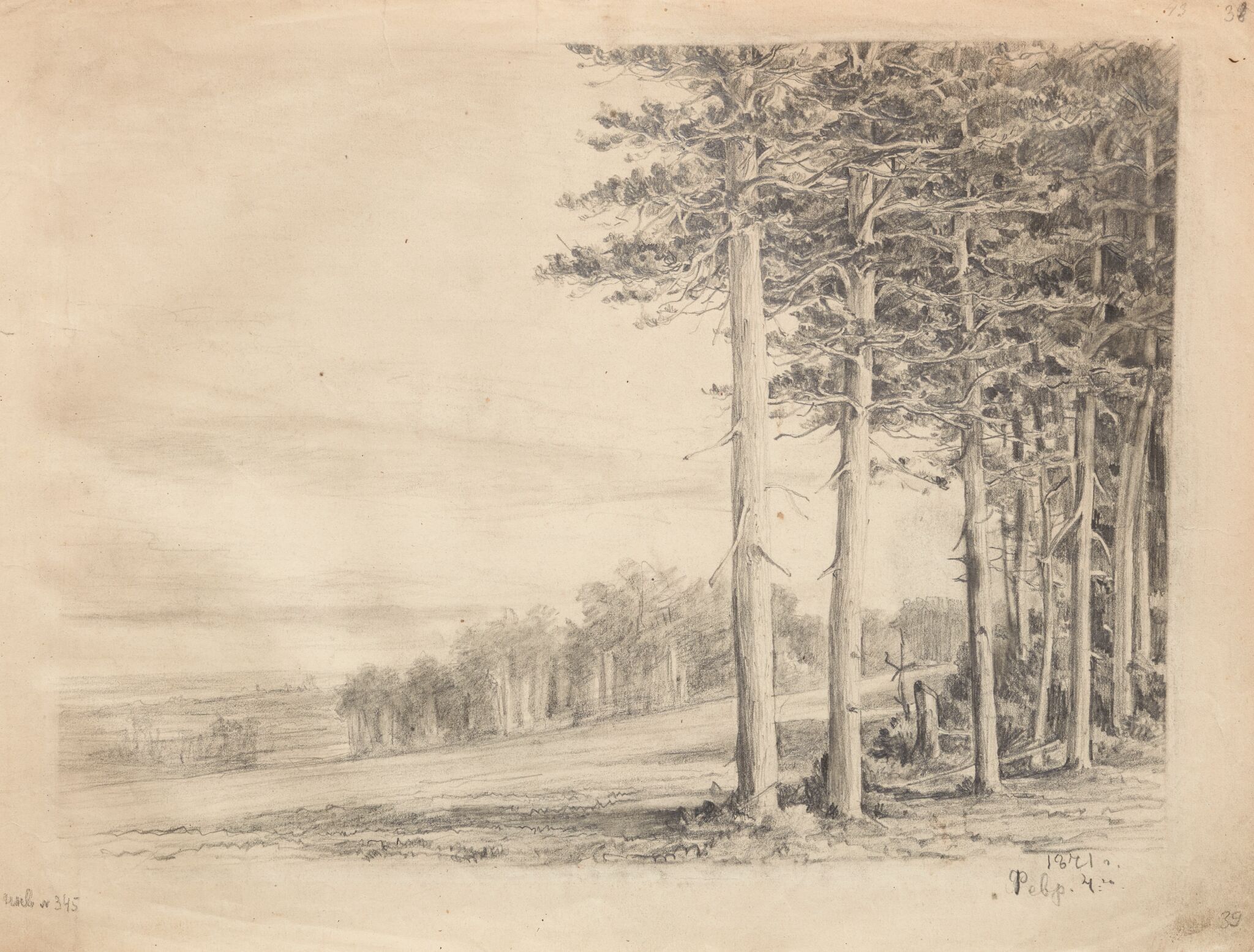 Пейзаж, Apollinary Vasnetsov, 1871