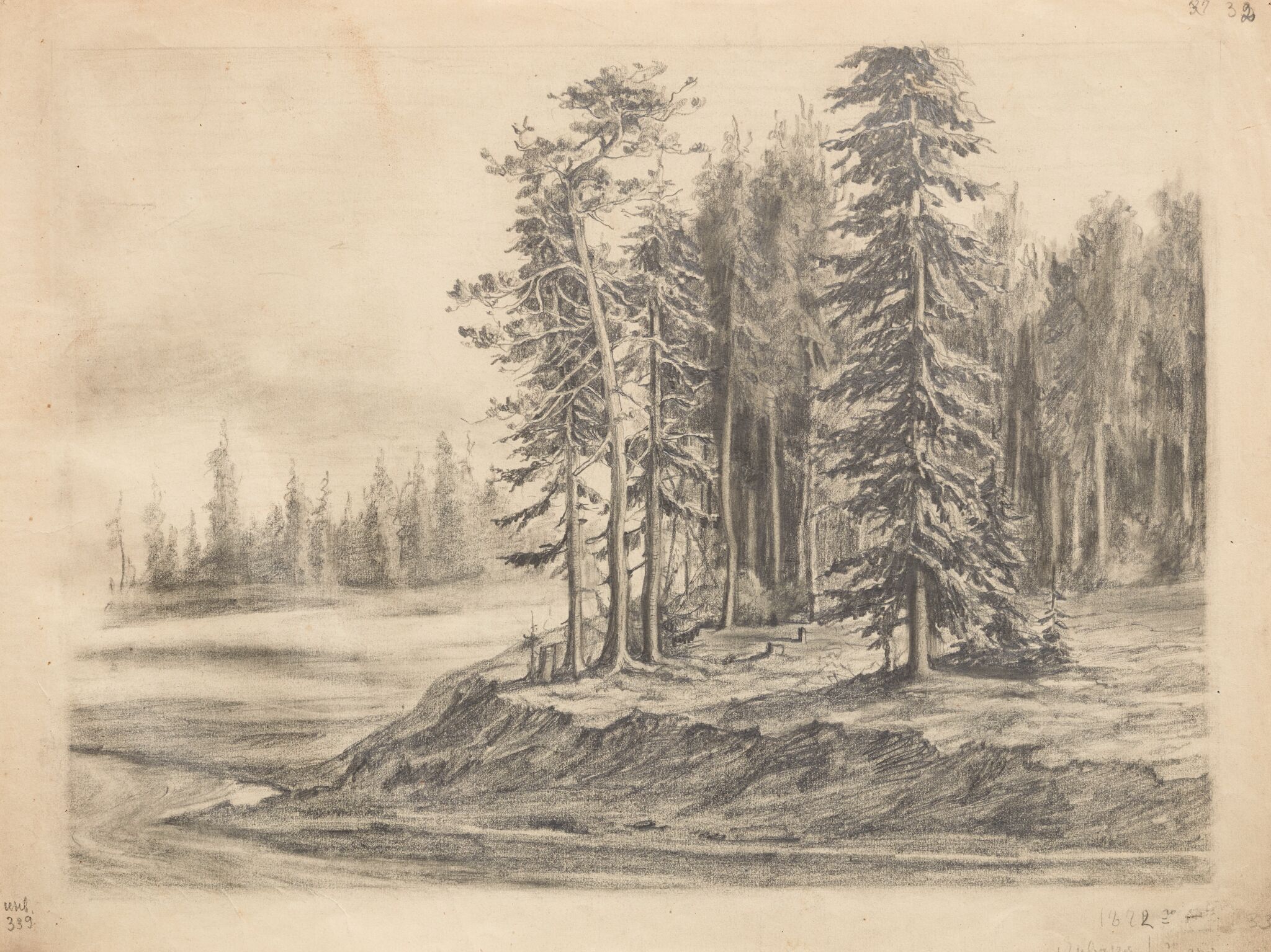 Пейзаж, Apollinary Vasnetsov, 1872