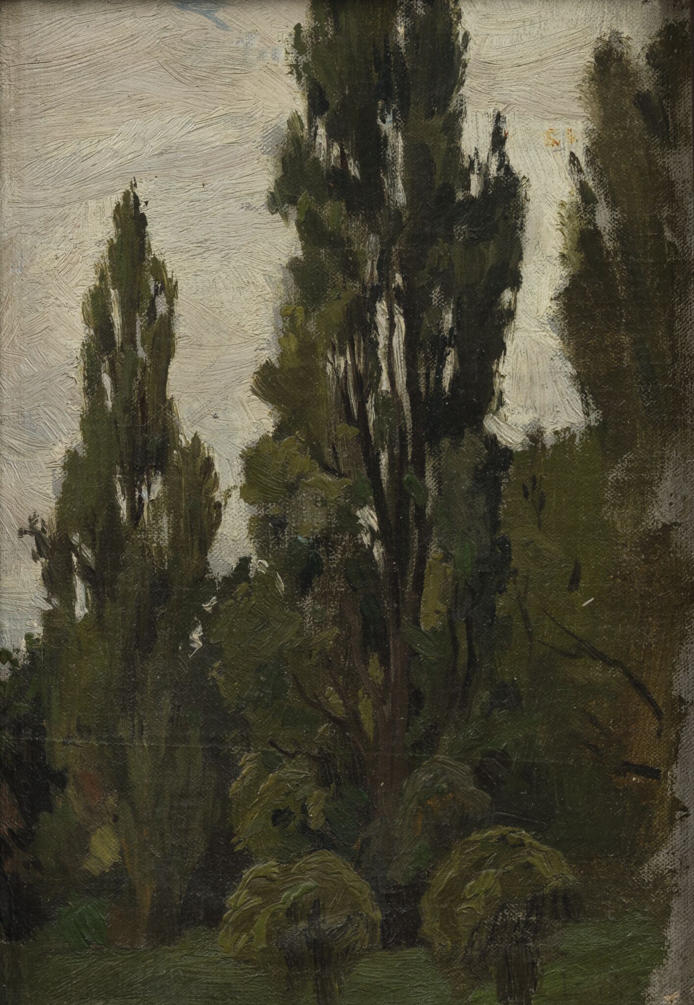 Пирамидальные тополя, Viktor Vasnetsov, 1876