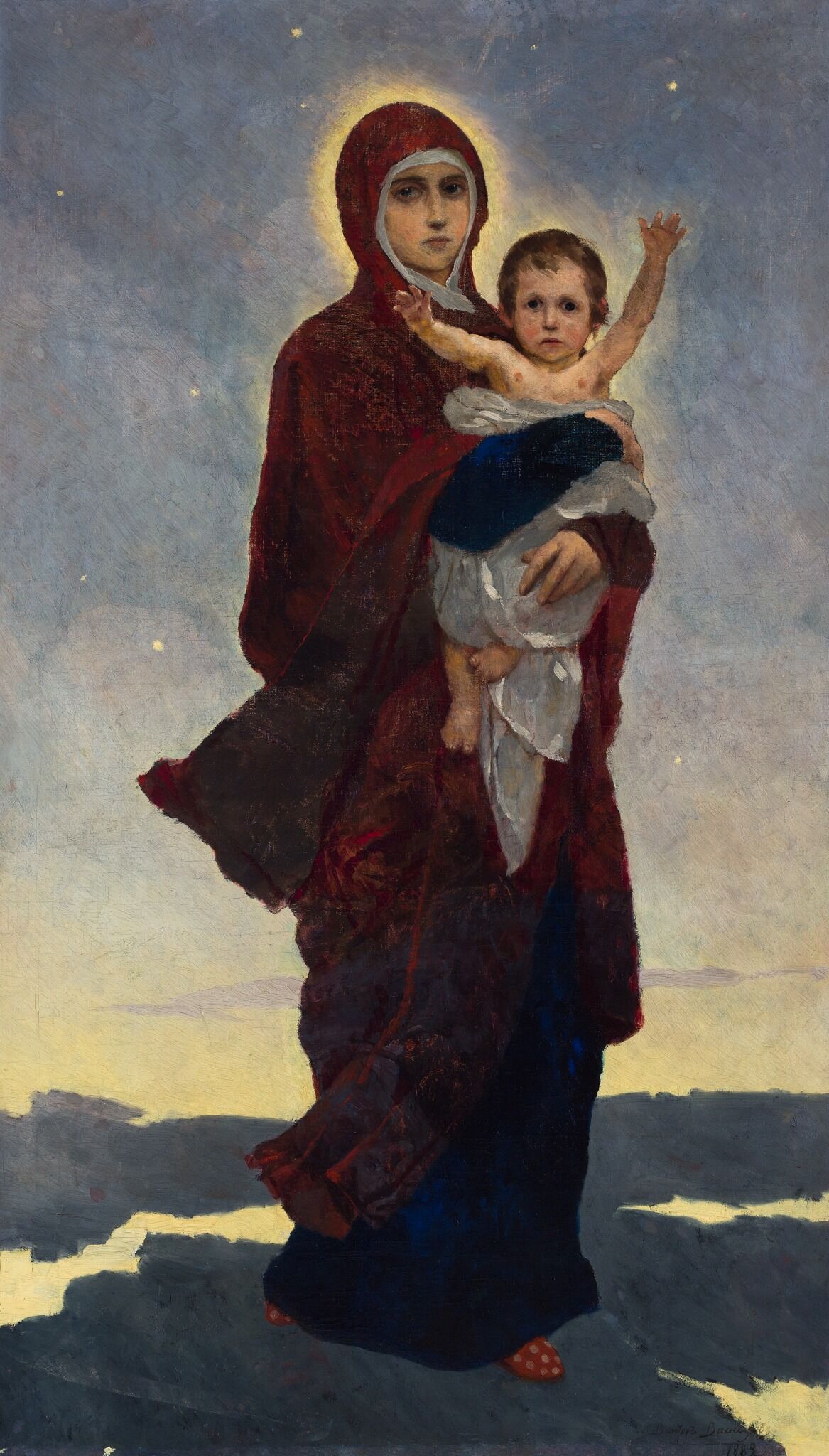 Богоматерь с младенцем, Viktor Vasnetsov, 1889