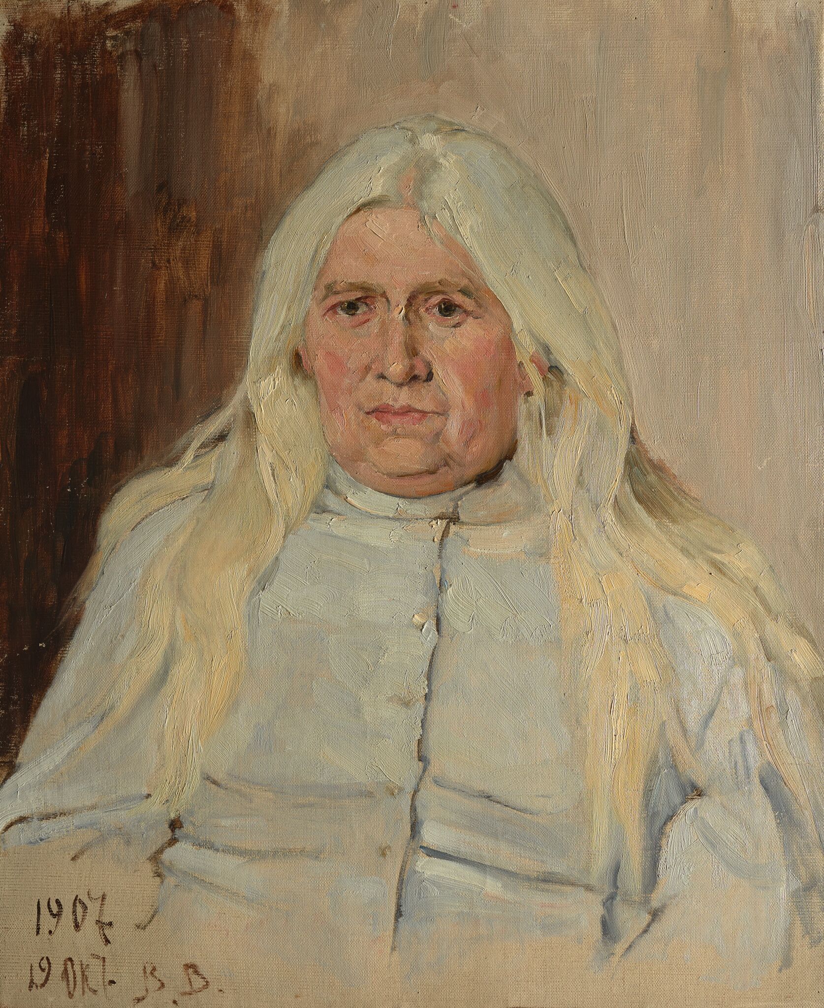 Портрет Александры Владимировны Васнецовой, Viktor Vasnetsov, 1907