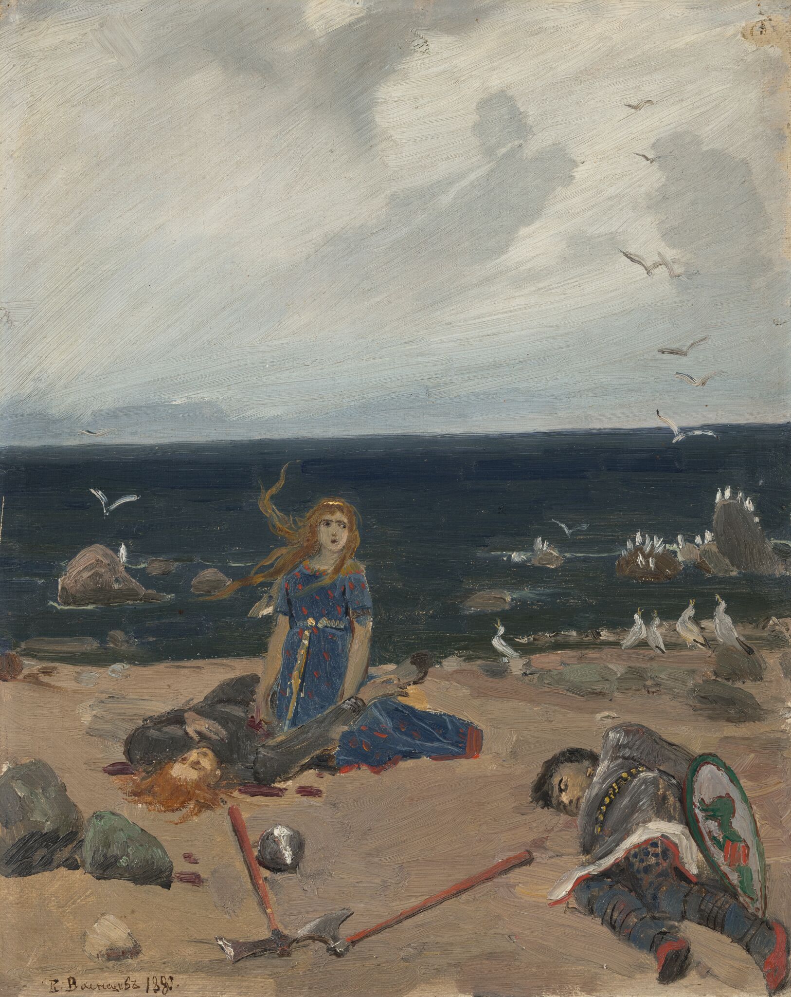 Песнь о Сальгаре, Viktor Vasnetsov, 1880