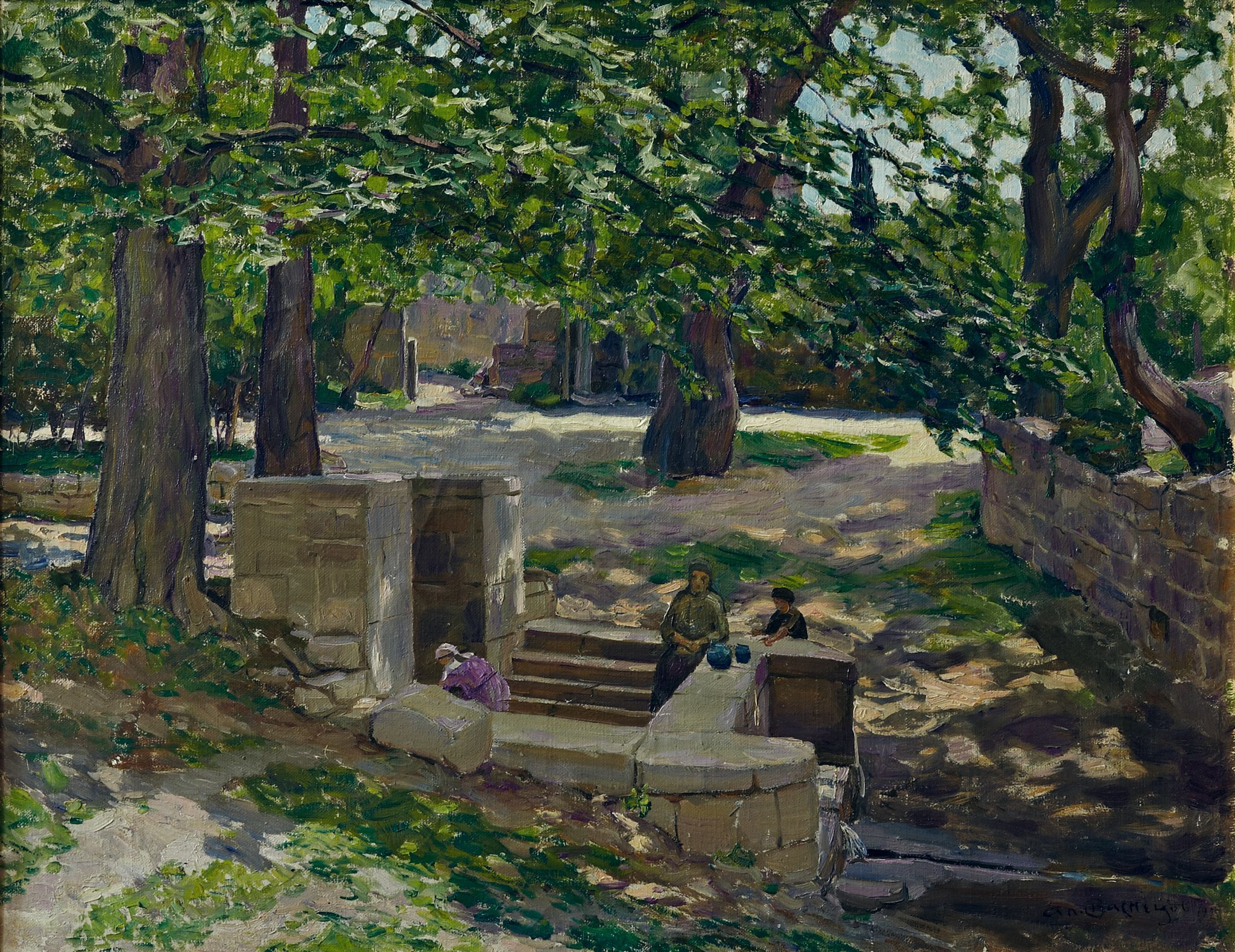 Бахчисарай. У фонтана, Apollinary Vasnetsov, 1925