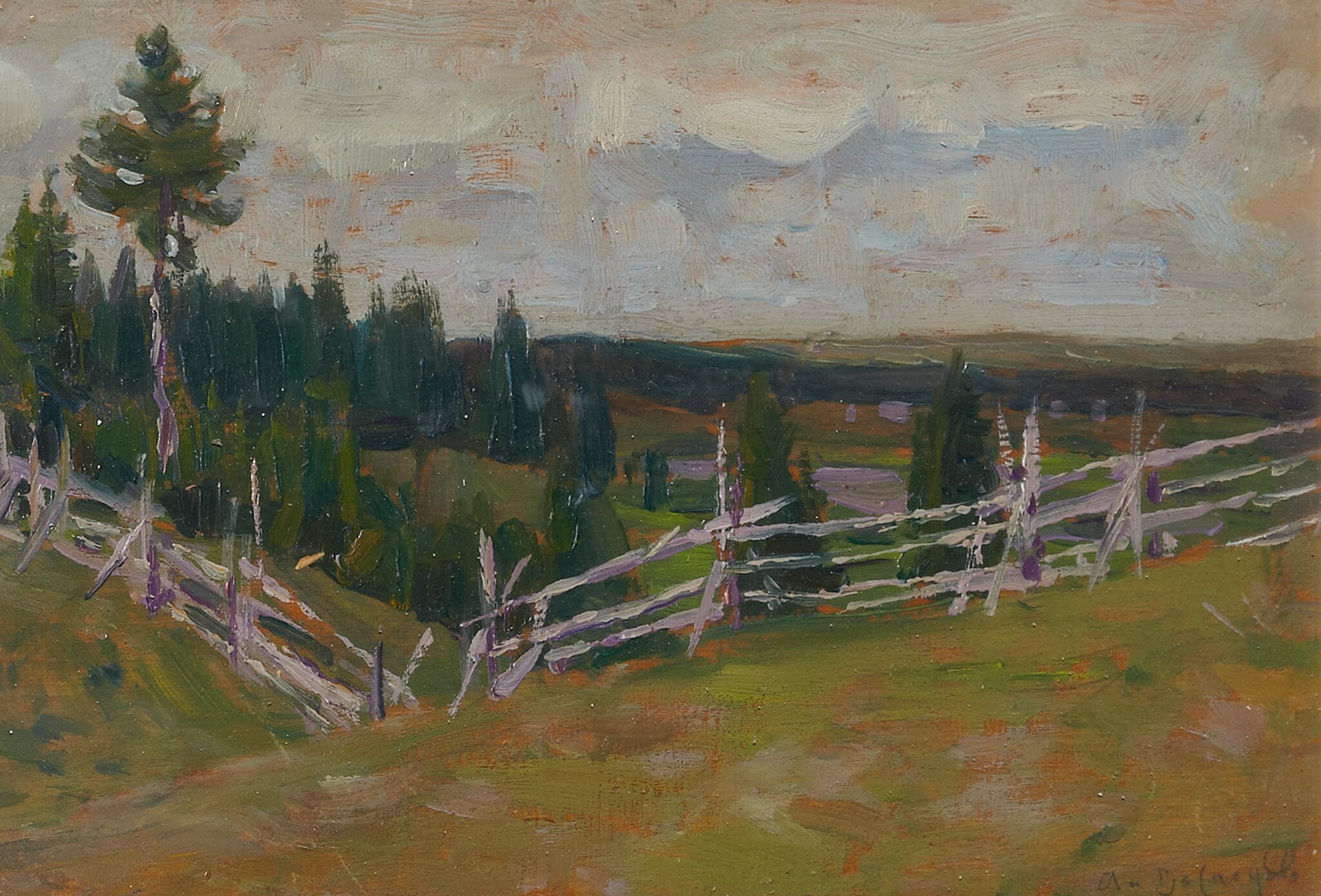 Село Мухино. 12 верст от села Рябова, Apollinary Vasnetsov, 1900