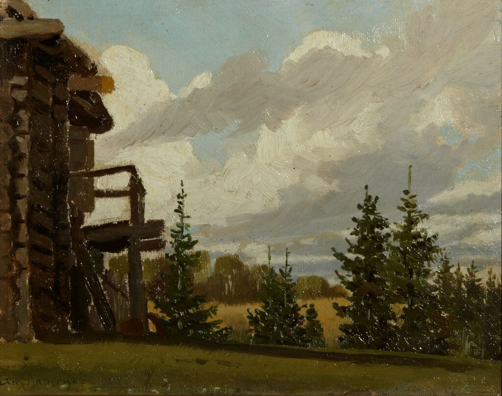 Дом с балконом. Село Красное