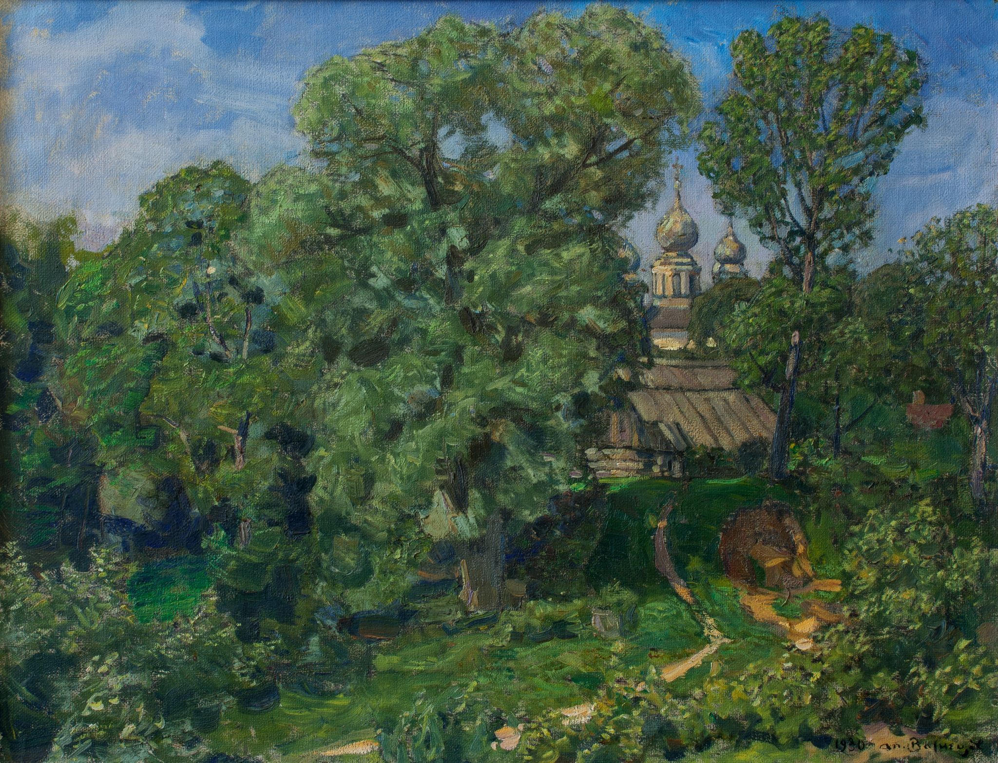 Вязы. Село Коломенское, Apollinary Vasnetsov, 1930