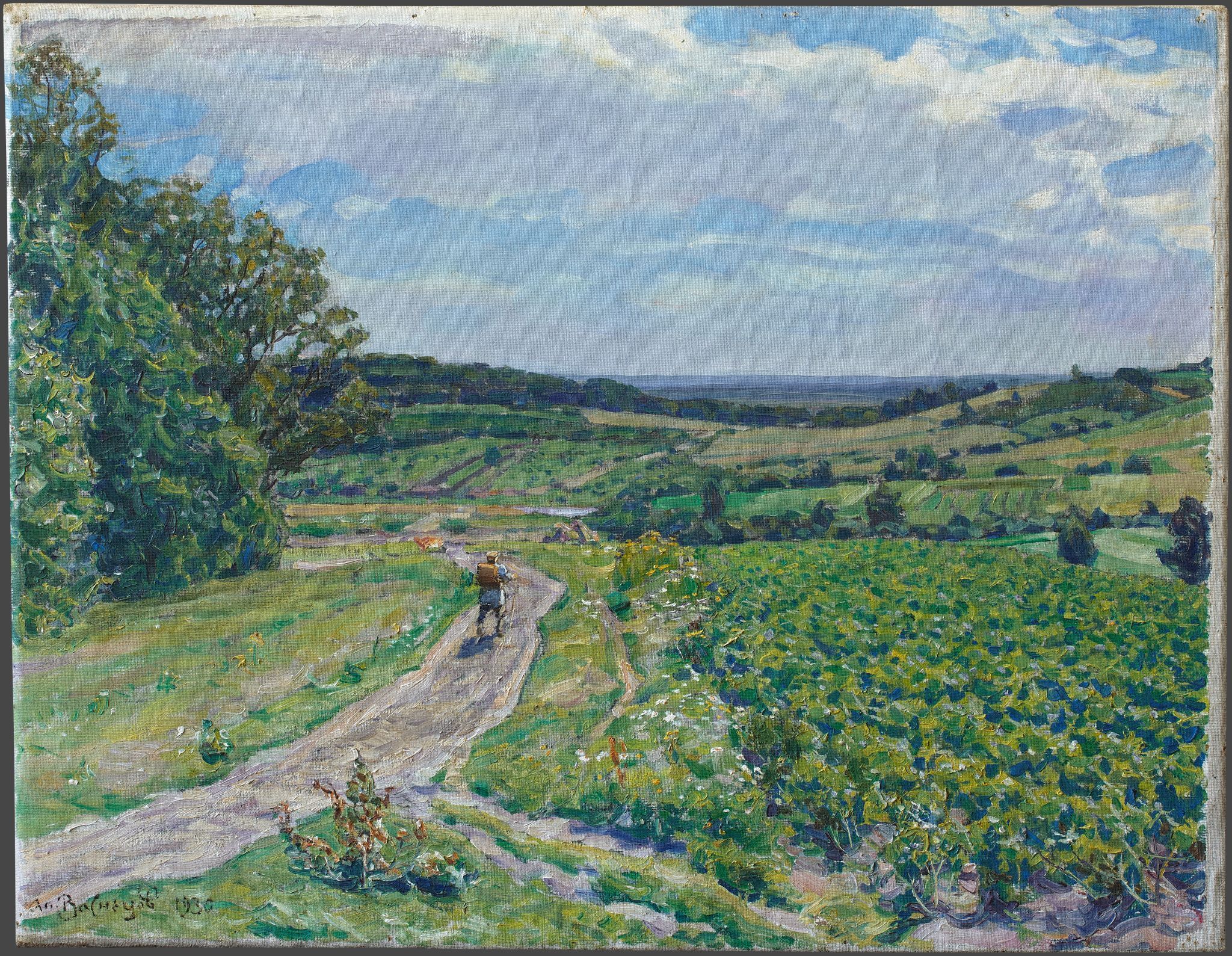 Вид от села Узкое (Москва за 12 верст), Apollinary Vasnetsov, 1930