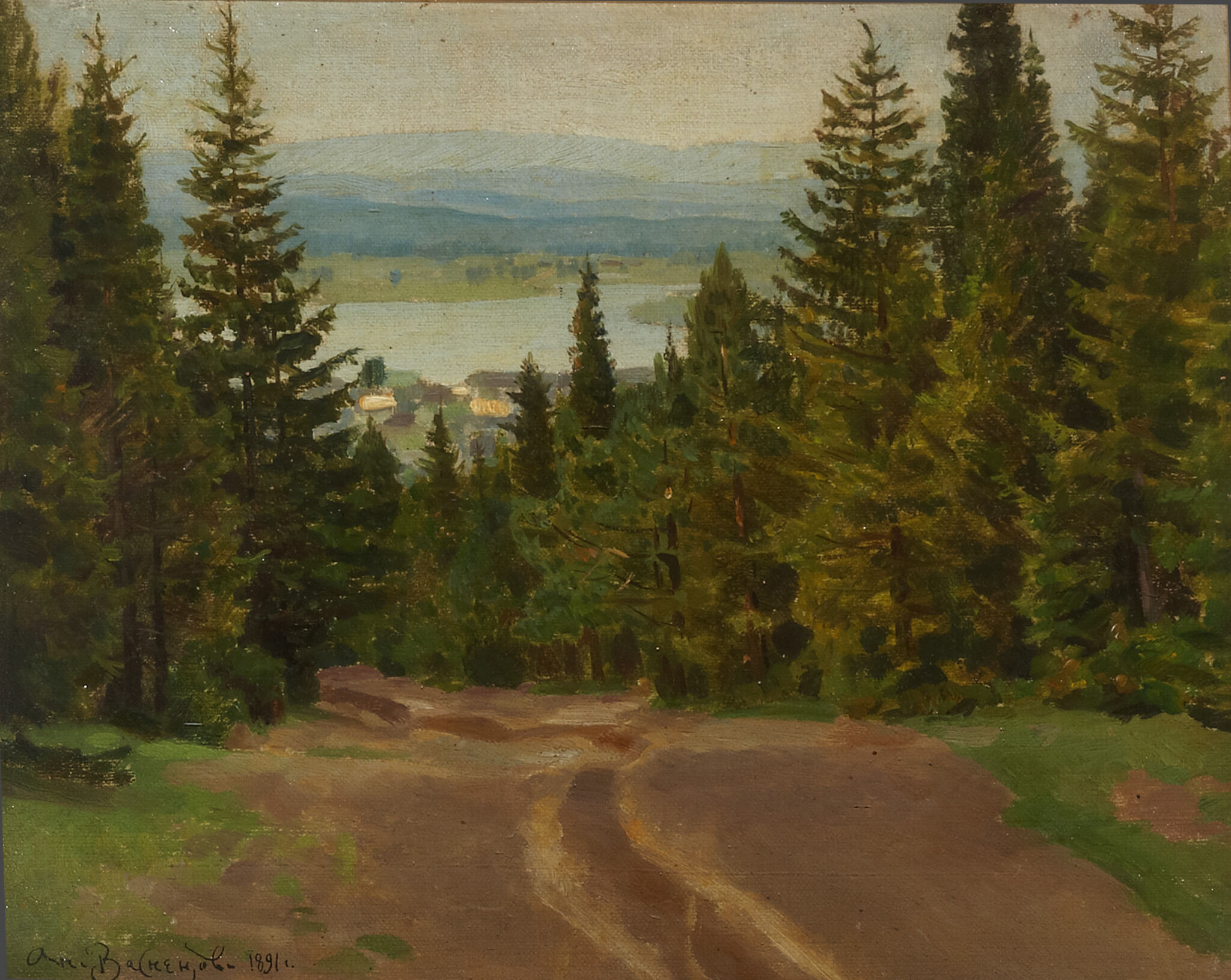 Дорога на гору Благодать, Apollinary Vasnetsov, 1891