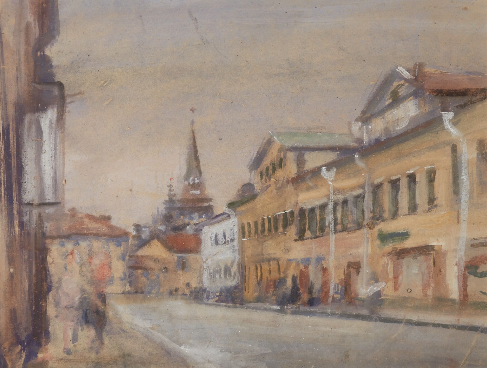 Волхонка ночью, Boris Chernyshev, 1947-1948
