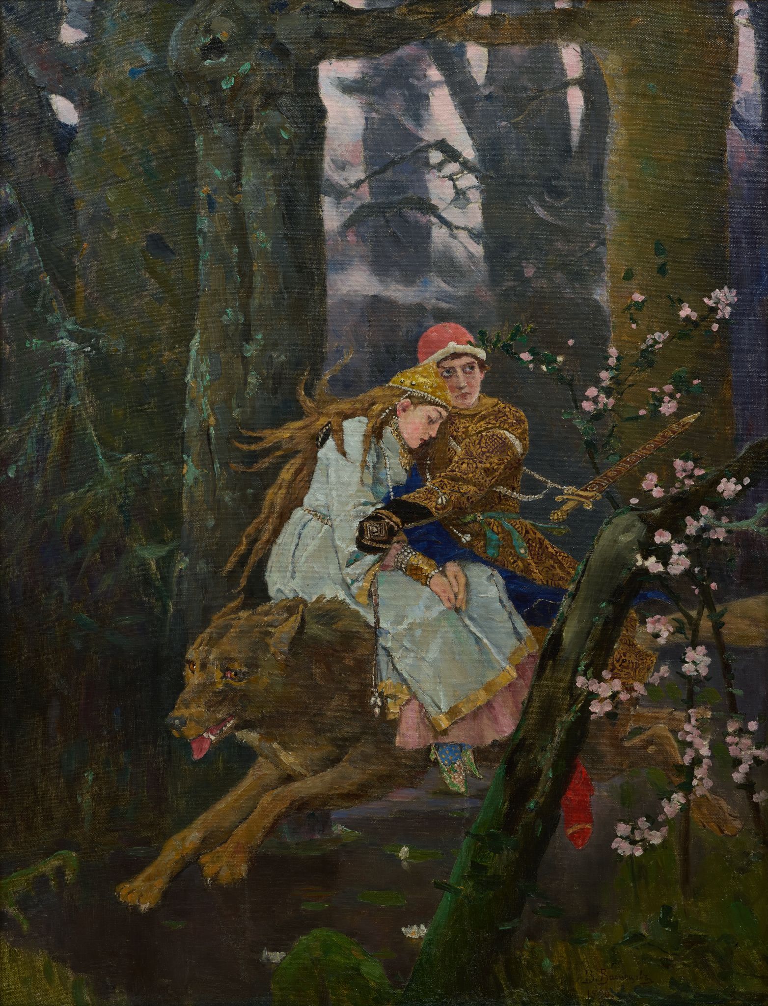 Иван-царевич на Сером волке, Viktor Vasnetsov, 1920