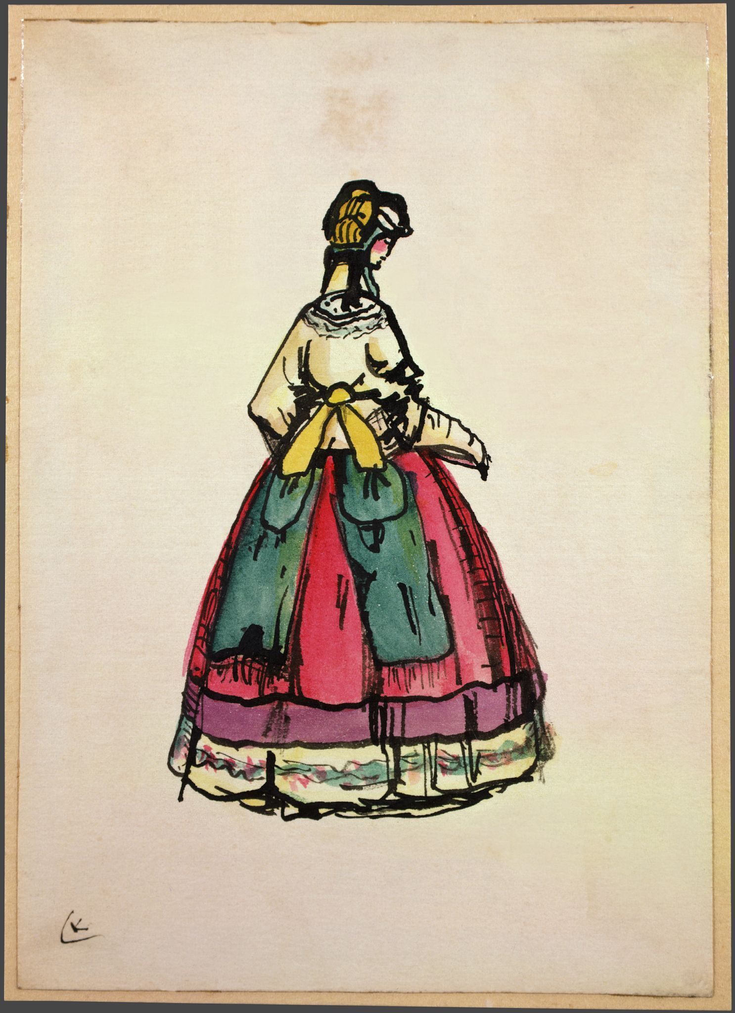 Дама, Vasily Kandinsky, early 1900s