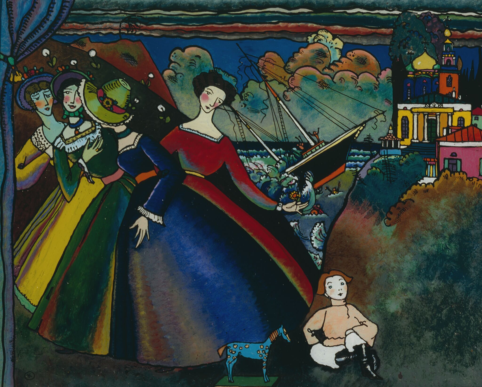 Корабль, Vasily Kandinsky, 1918