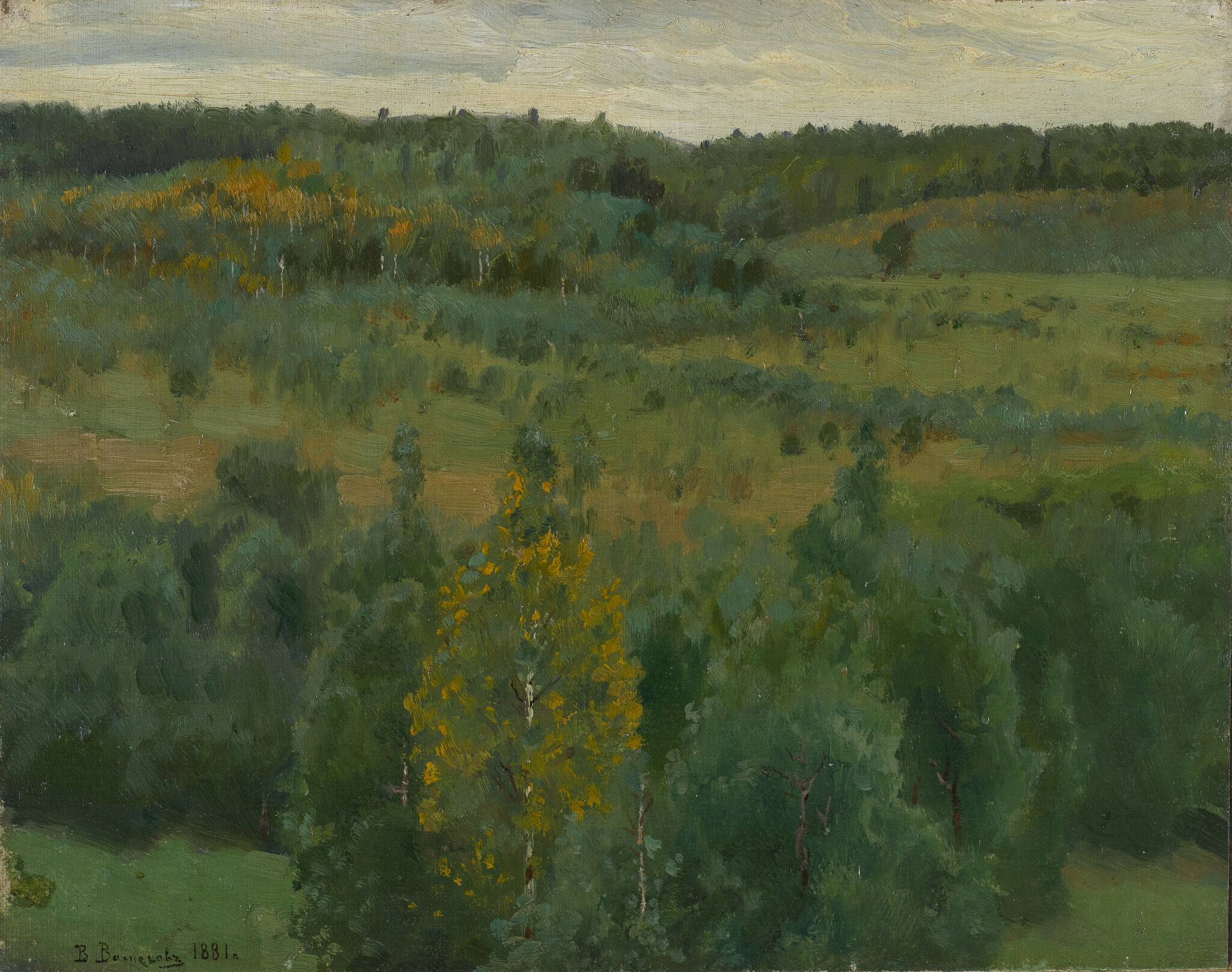 Пейзаж под Абрамцевым, Viktor Vasnetsov, 1881