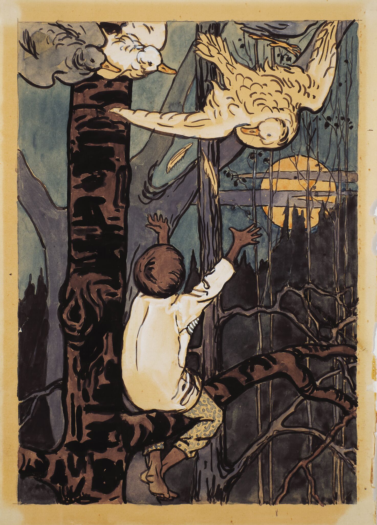 Утки спасают Филипко, Yelena Polenova, 1897