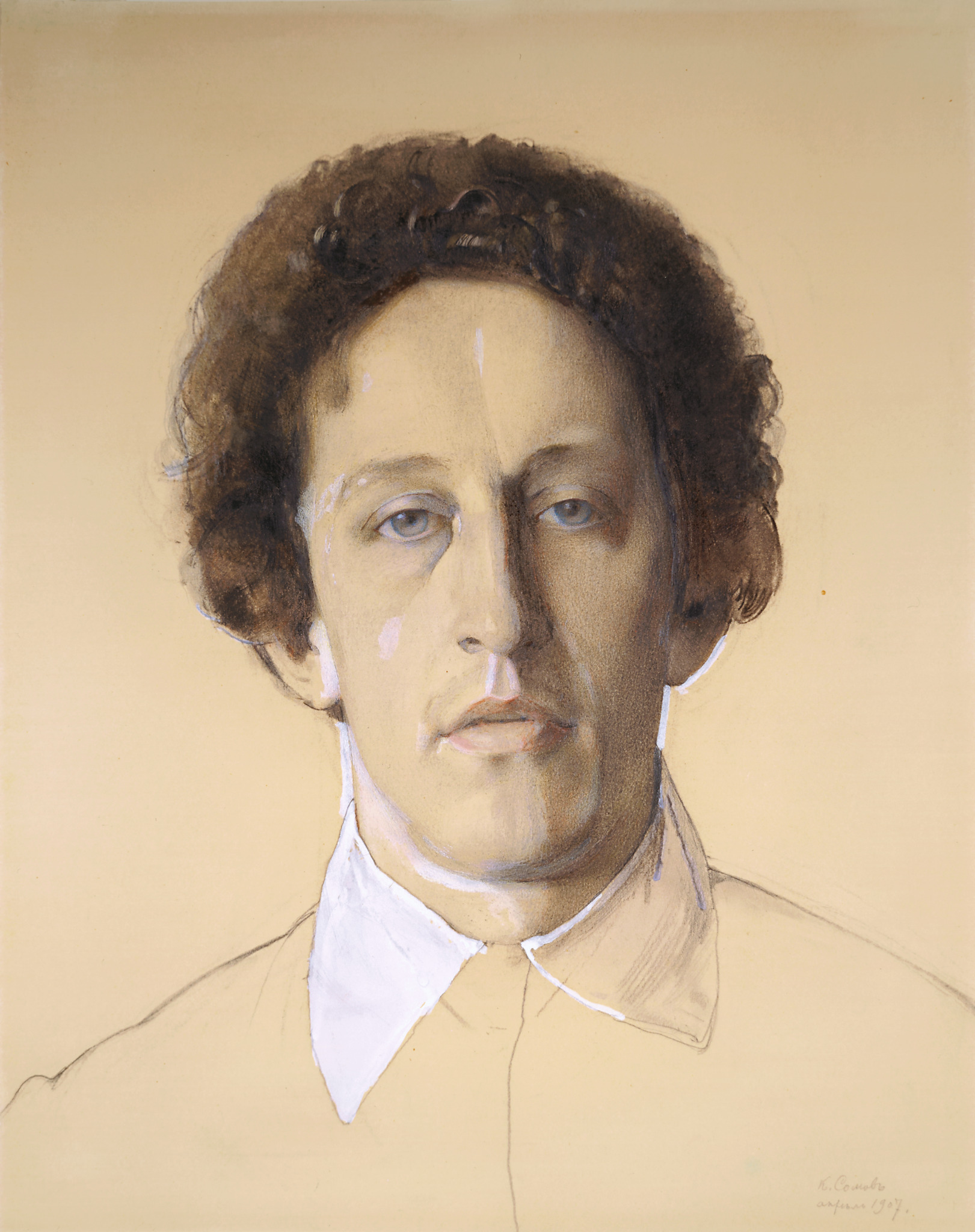 Портрет поэта Александра Александровича Блока (1880-1921), Konstantin Somov, 1907