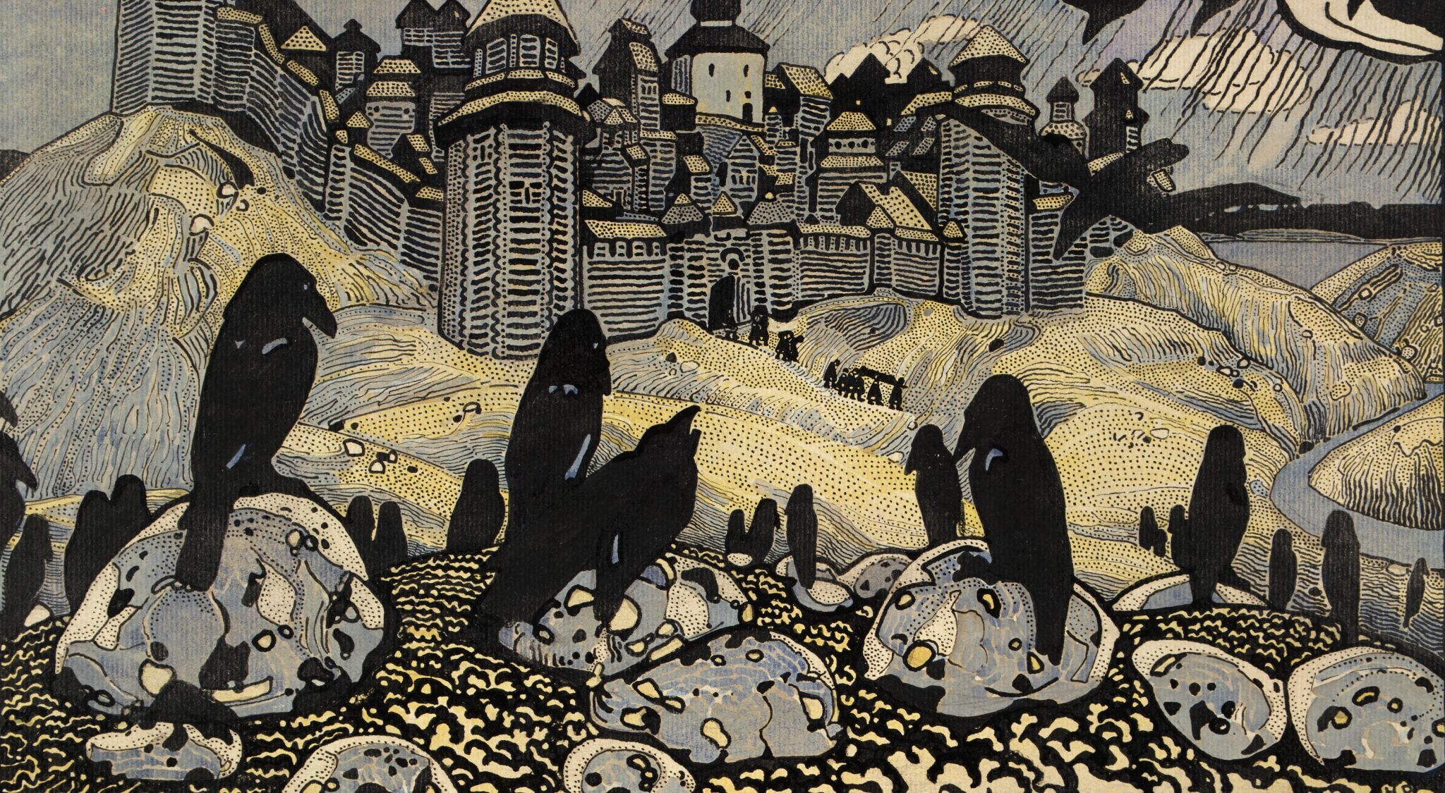 Вороны, Nicholas Roerich, 1907