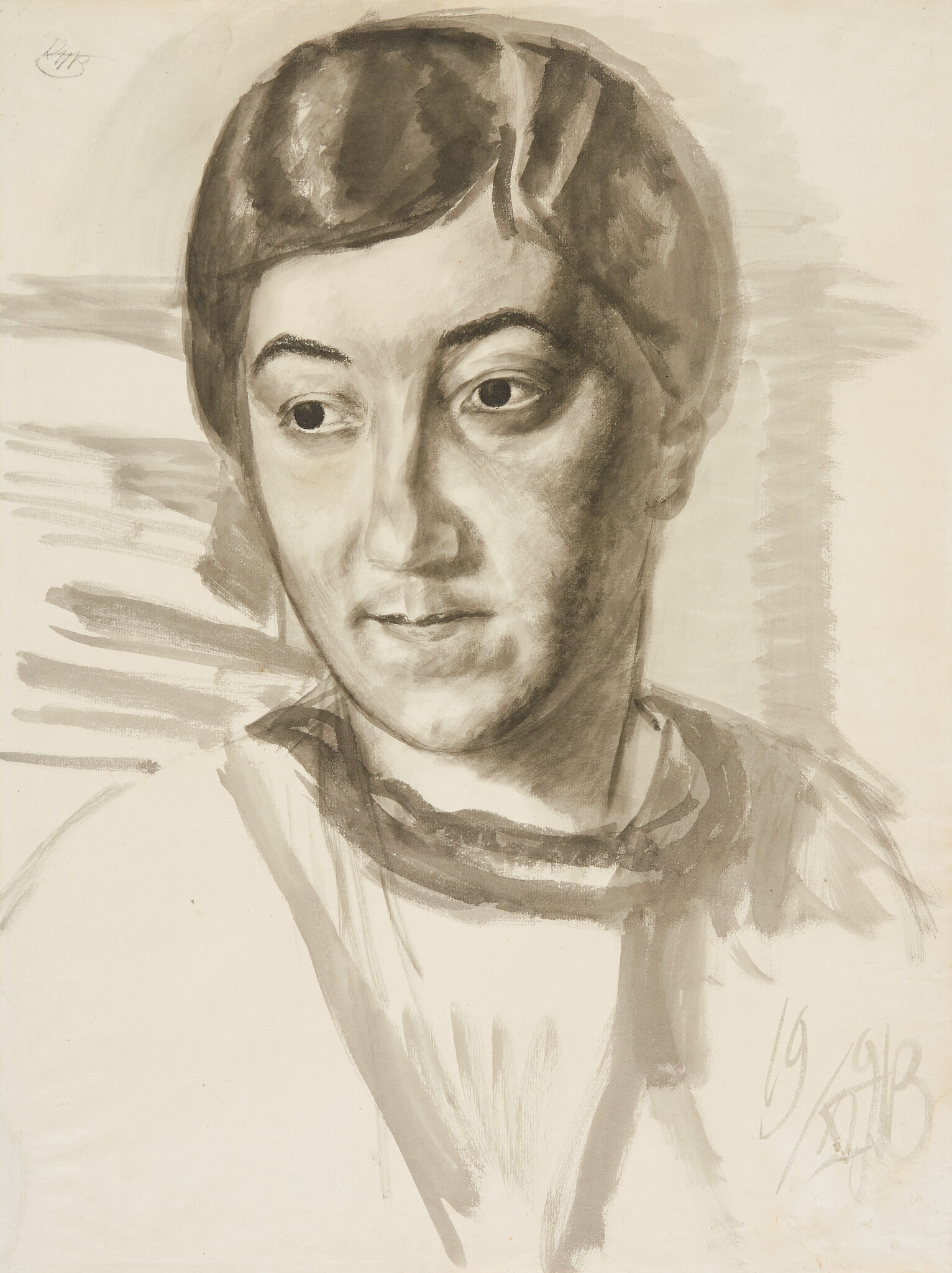 Портрет М.Ф. Петровой-Водкиной, жены художника, Kuzma Petrov-Vodkin, 1913