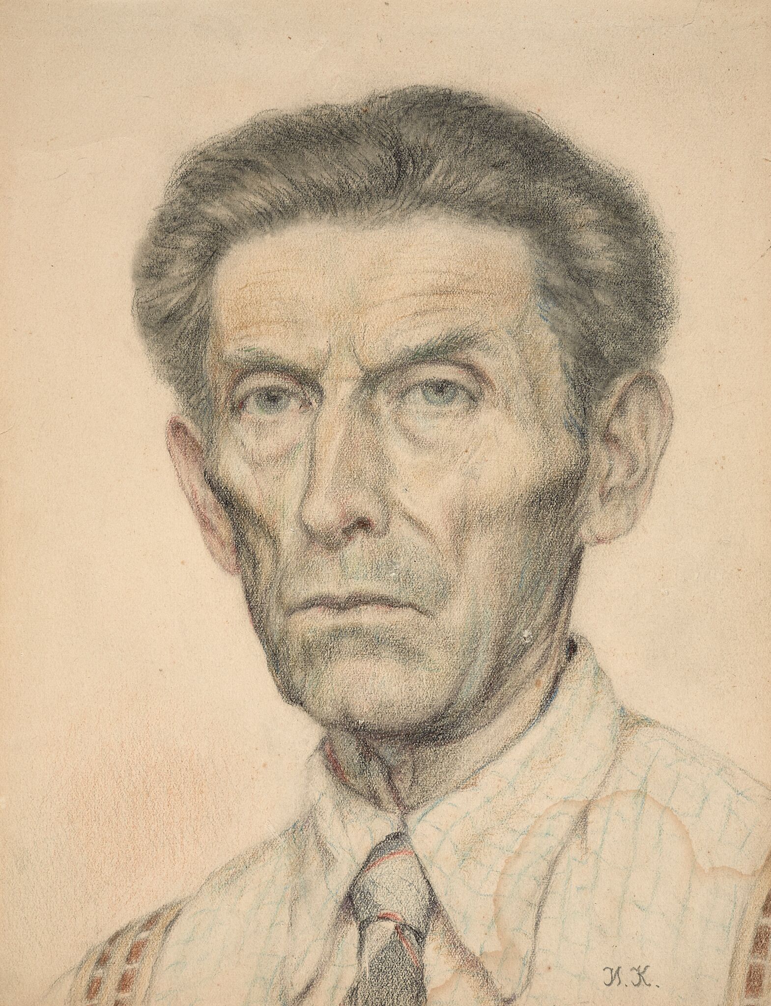 Автопортрет, Ivan Kliun, Igor' Terent'ev, late 1930s