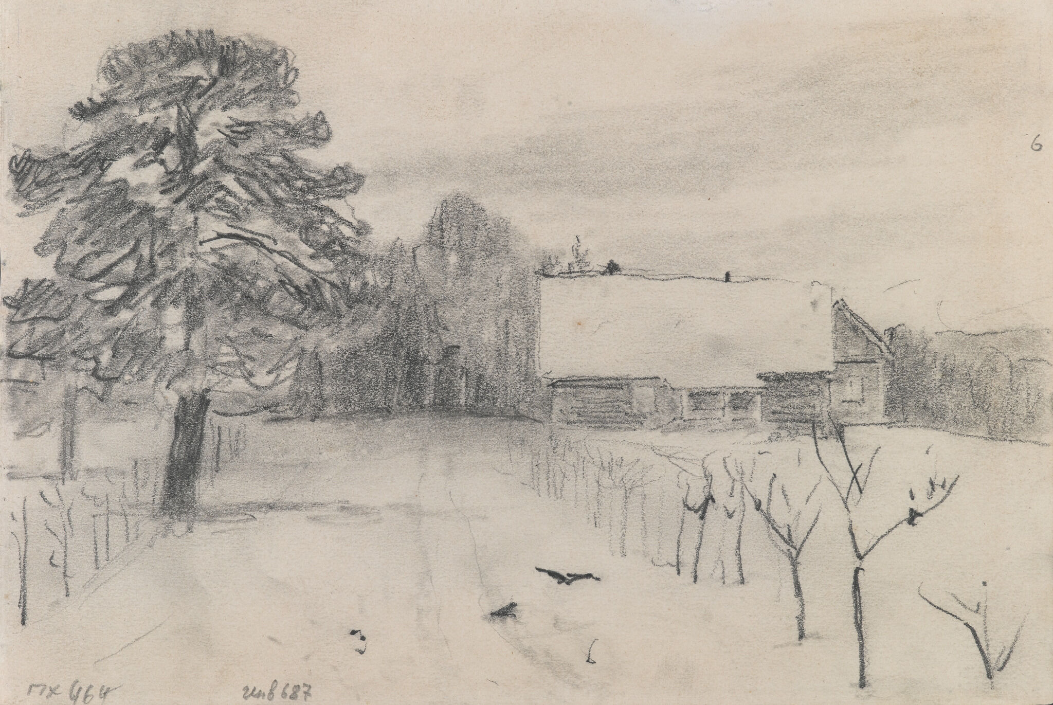 Дорога к Яшкиному дому. Зима. Абрамцево, Viktor Vasnetsov, 1880s–1890s
