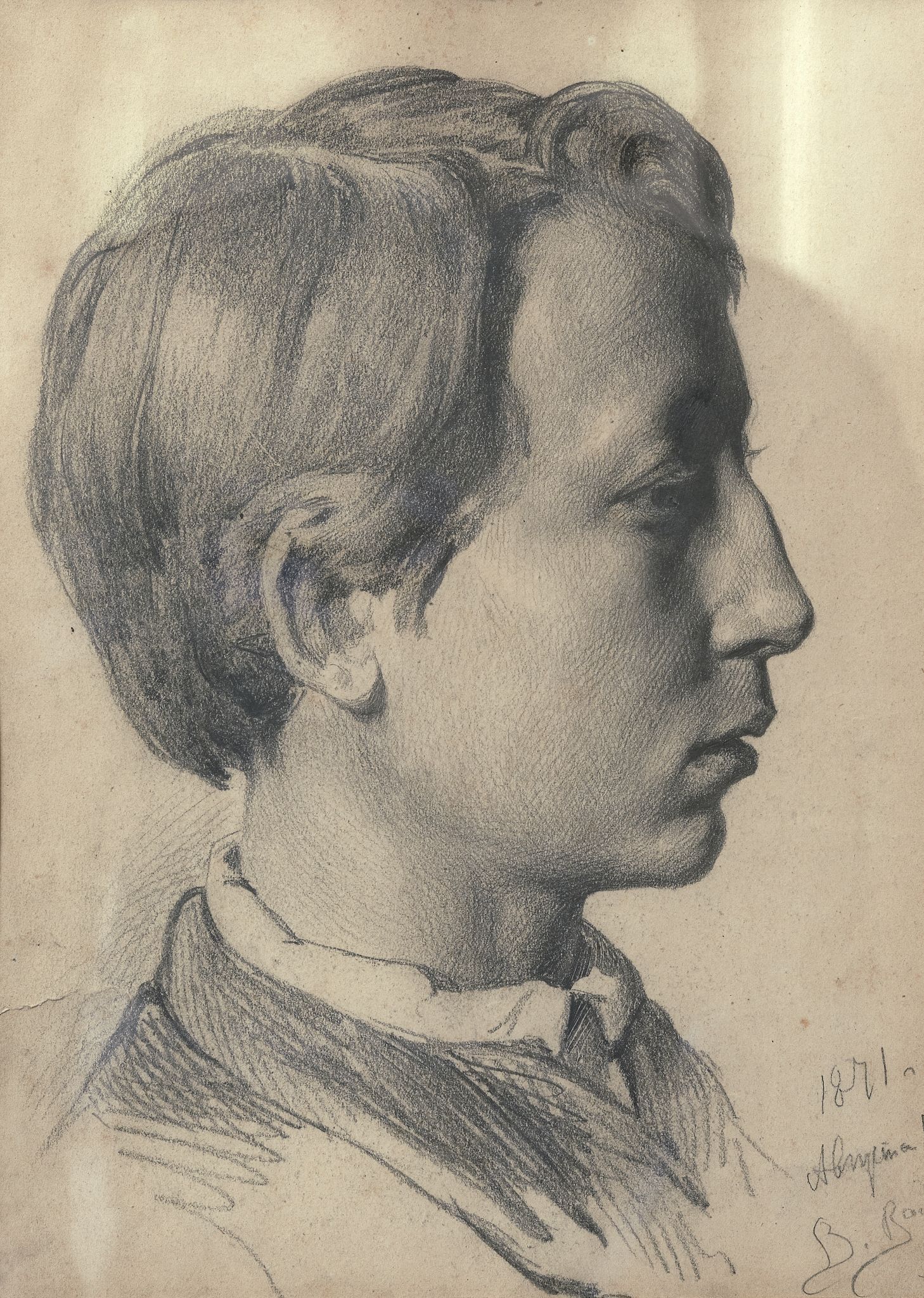 Портрет А.М. Васнецова, Viktor Vasnetsov, 1871