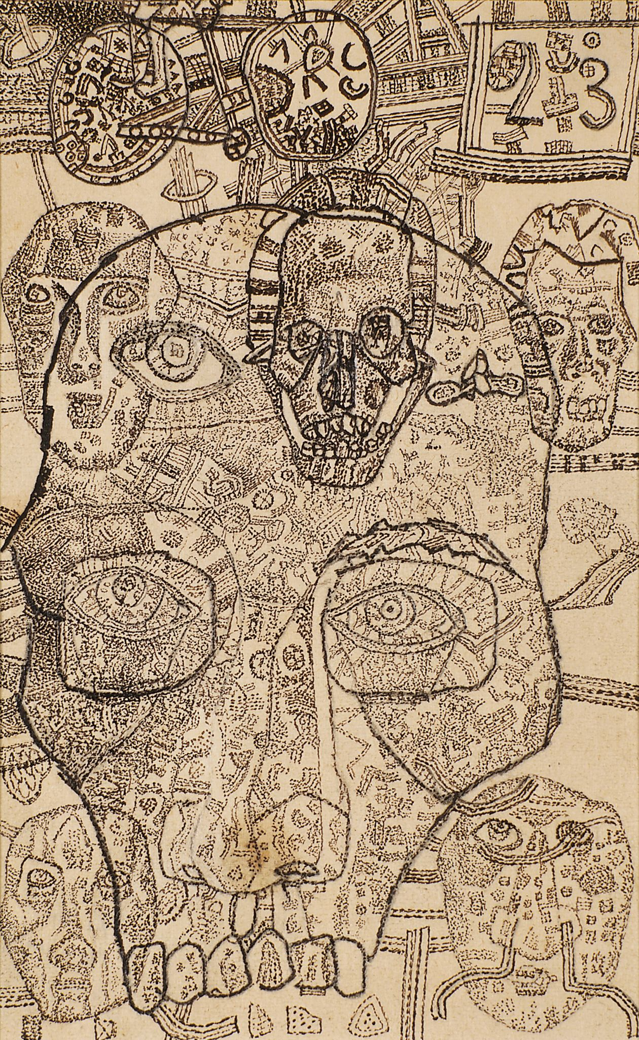 Голова, Pavel Nikolaevich Filonov, c. 1925