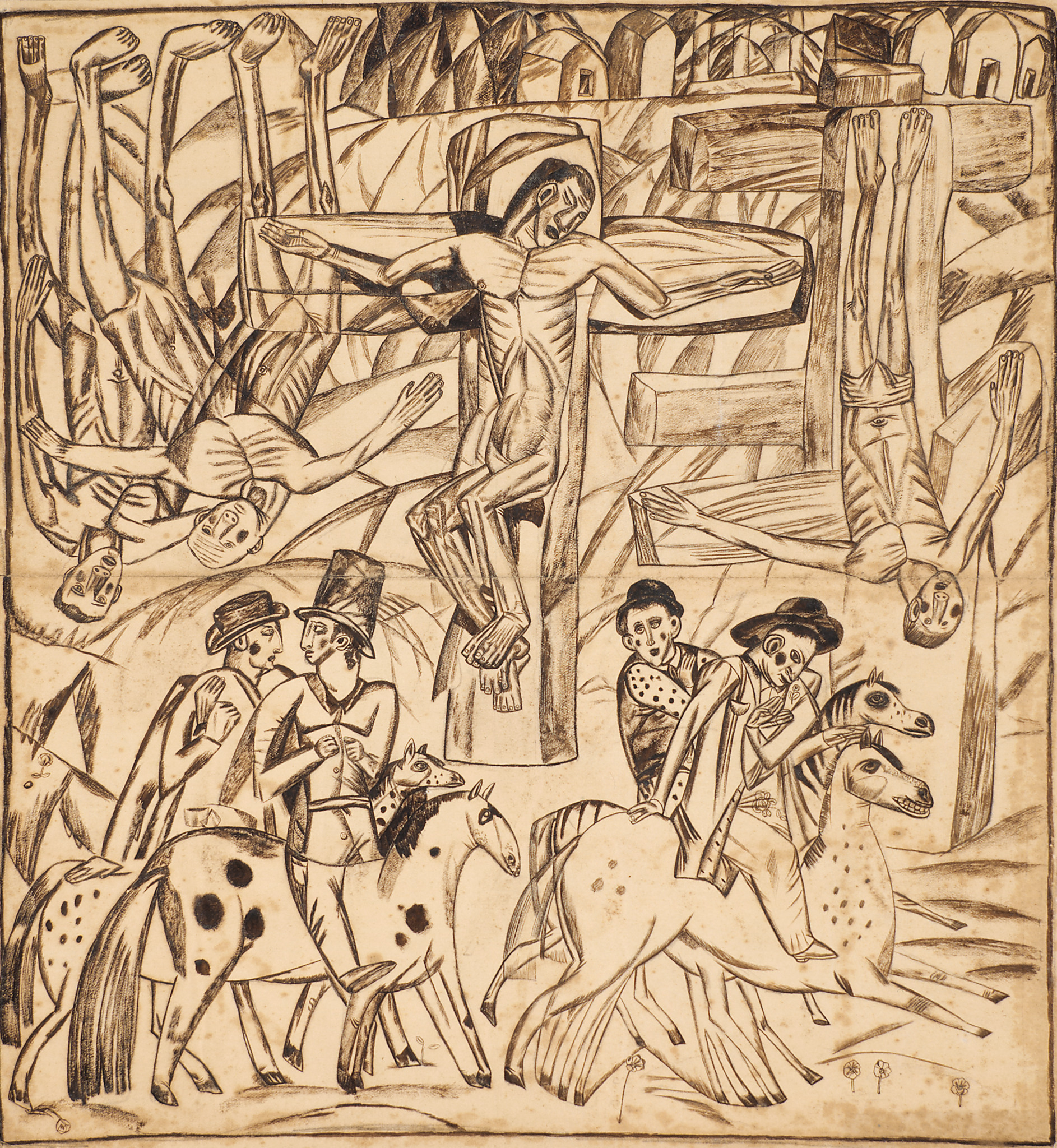 Голгофа, Pavel Nikolaevich Filonov, 1912