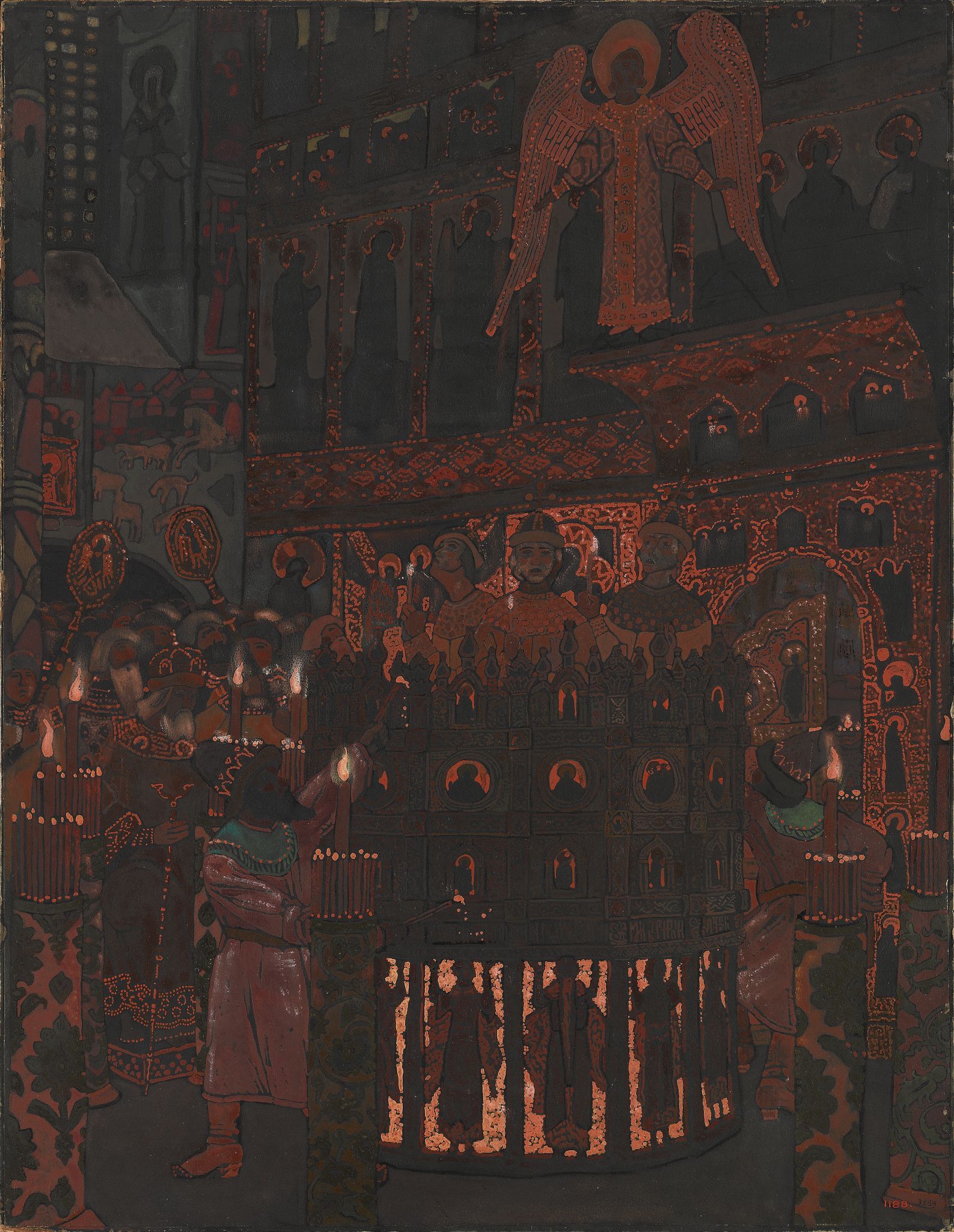 Пещное действо, Nicholas Roerich, 1904