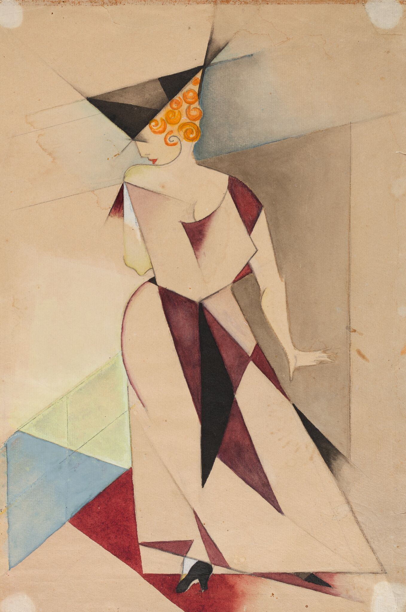 Эскиз театрального костюма, Nadezhda Timofeyeva, 1918 (?)