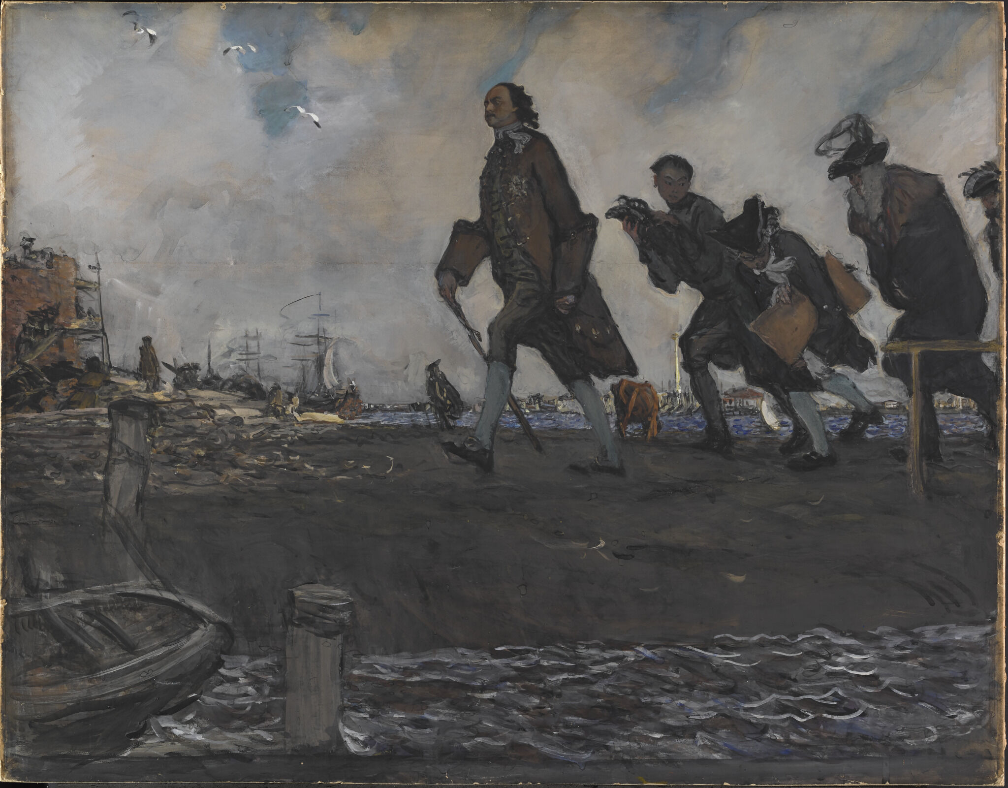 Петр I. Эскиз, Valentin Serov, 1907