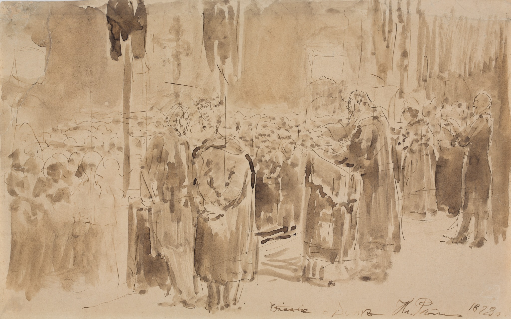 Чтение о воле, Ilya Repin, 1890s