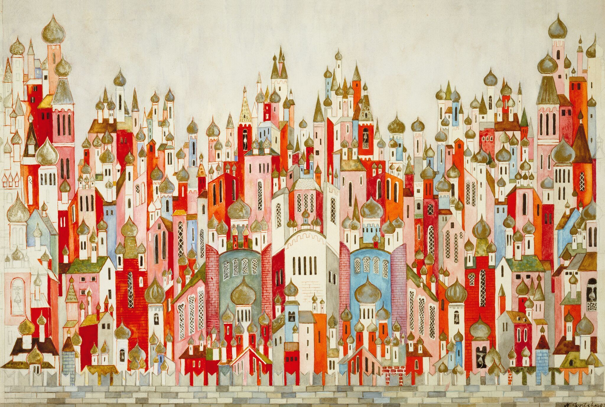 Город, Natalia Goncharova, 1926