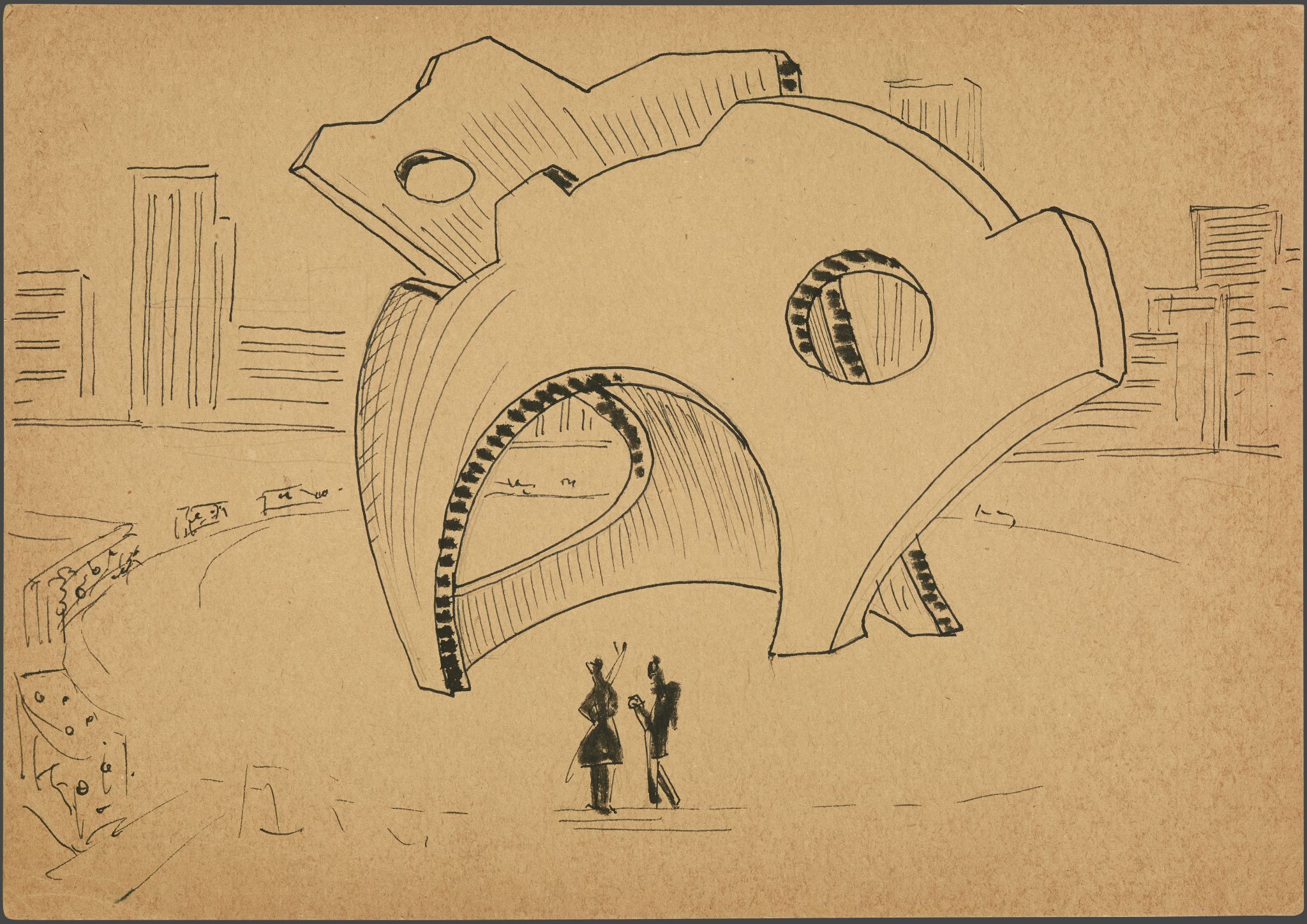 Проект памятника динозаврам, Nikolay Silis, 1959