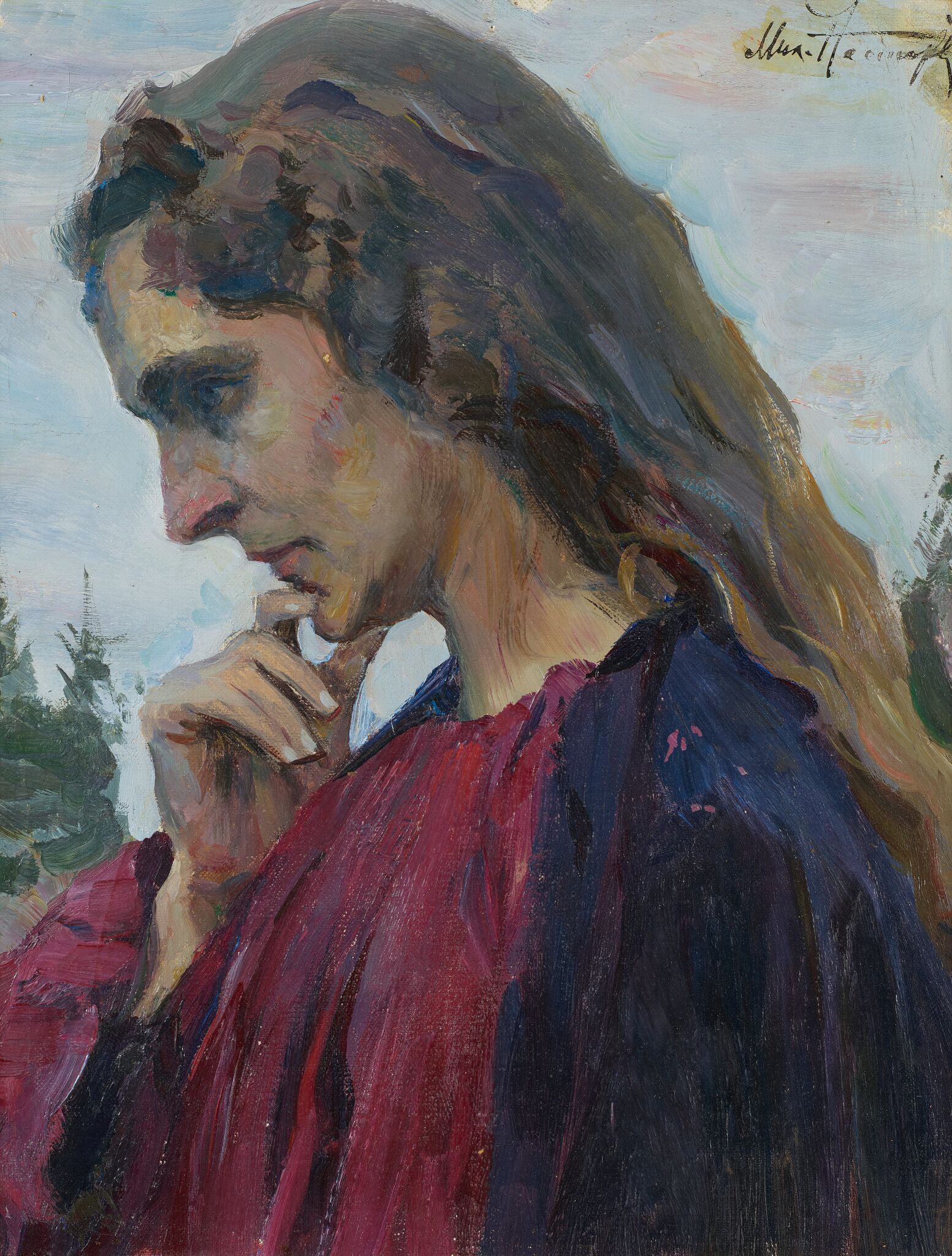 Портрет Ю.Н. Урусман, Mikhail Nesterov, 1910