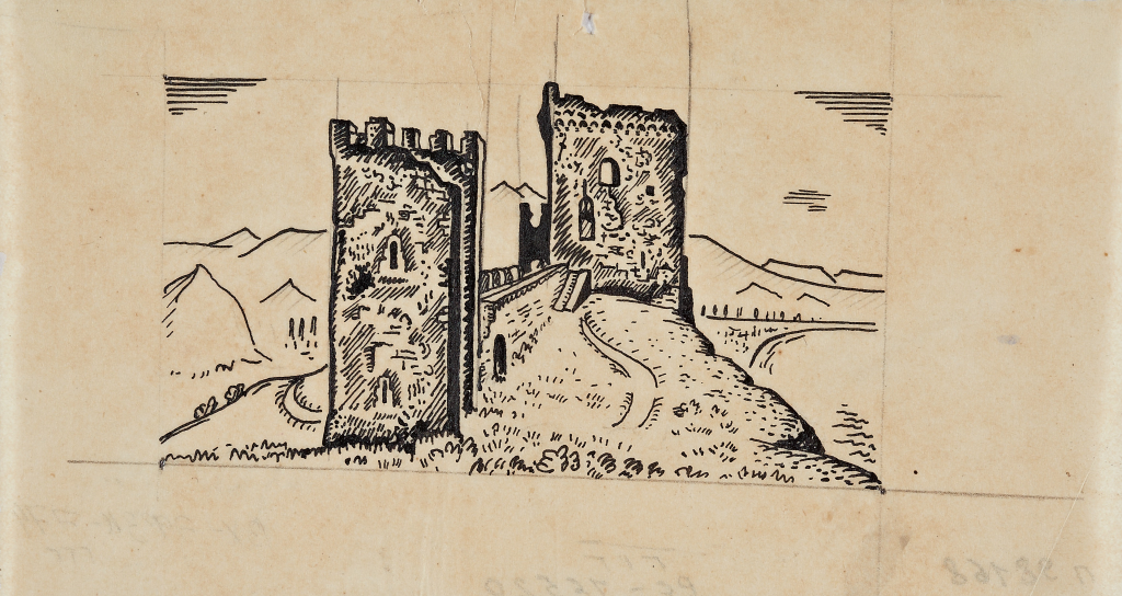 Судакская  крепость. Башни верхнего яруса обороны