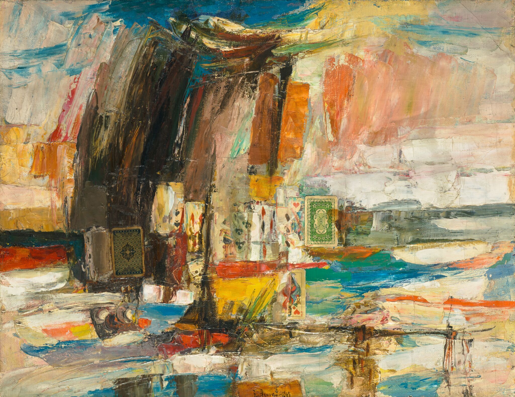 В покер на пляже, Vladimir Nemukhin, 1965