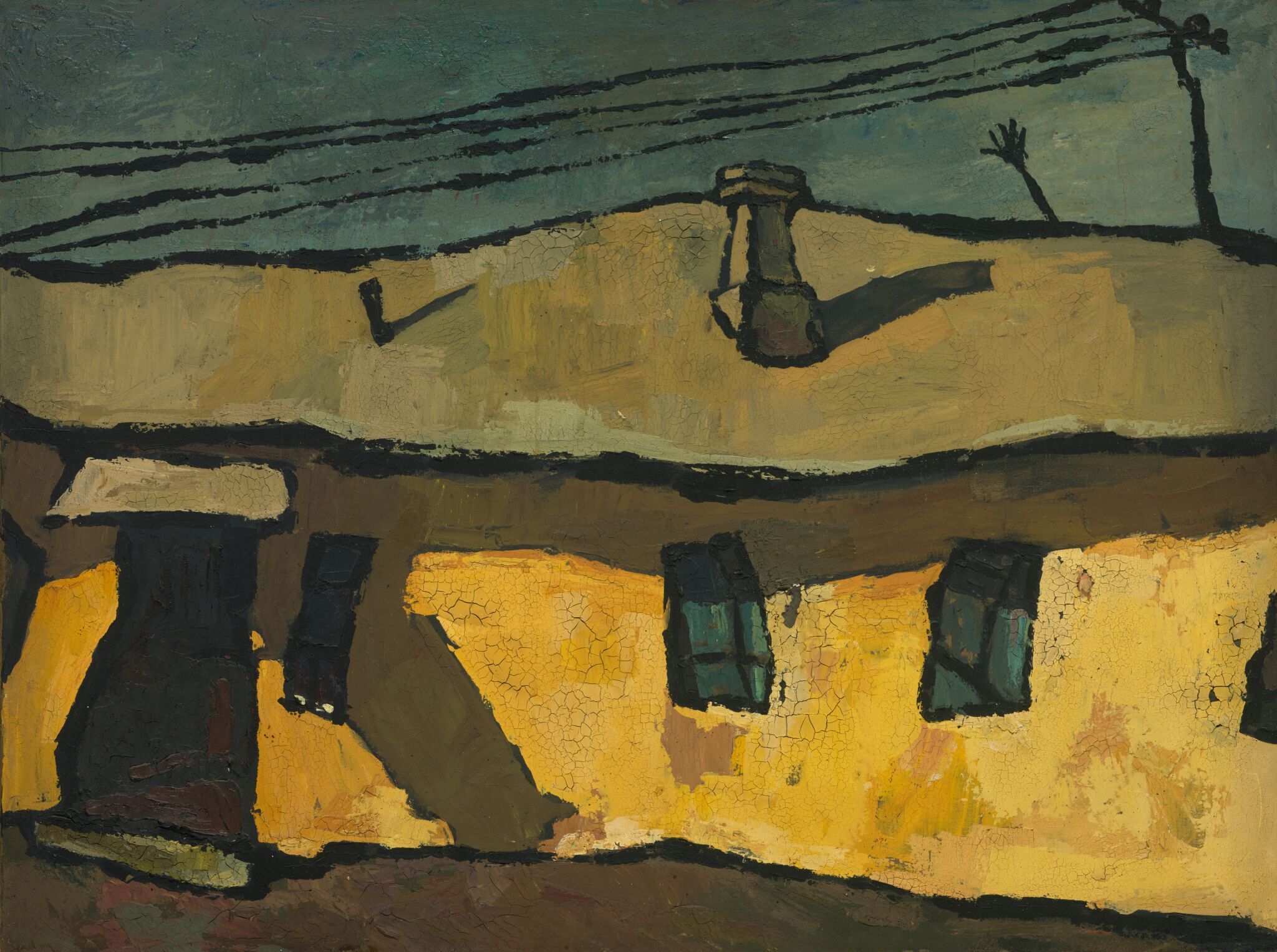 Оптимистический пейзаж, Oscar Rabin, 1959
