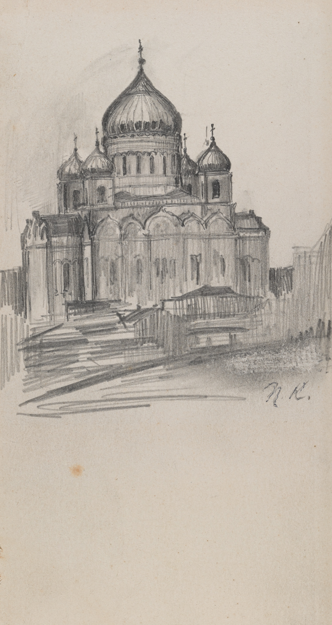 Храм Христа Спасителя в Москве, Pavel Korin, 1931