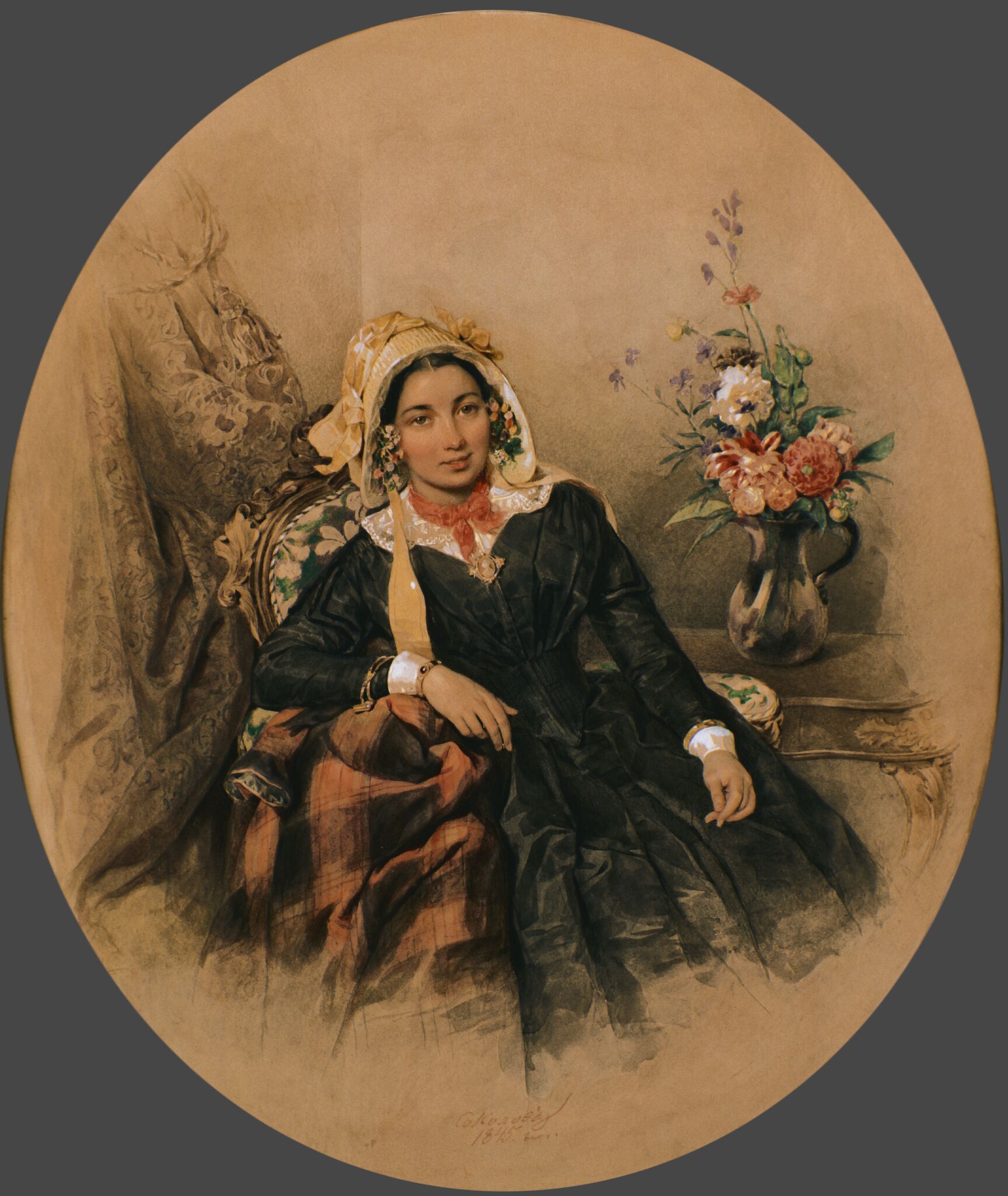 Портрет И.И. Клодт фон Юргенсбург, Petr Sokolov, 1845