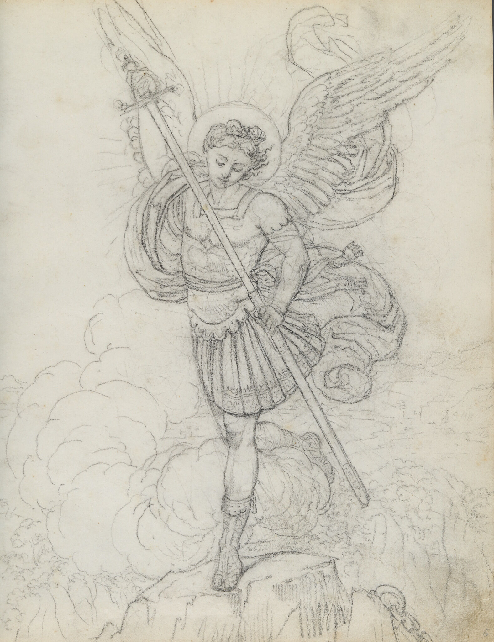 Архангел Михаил, Orest Kiprensky, 1823-1824