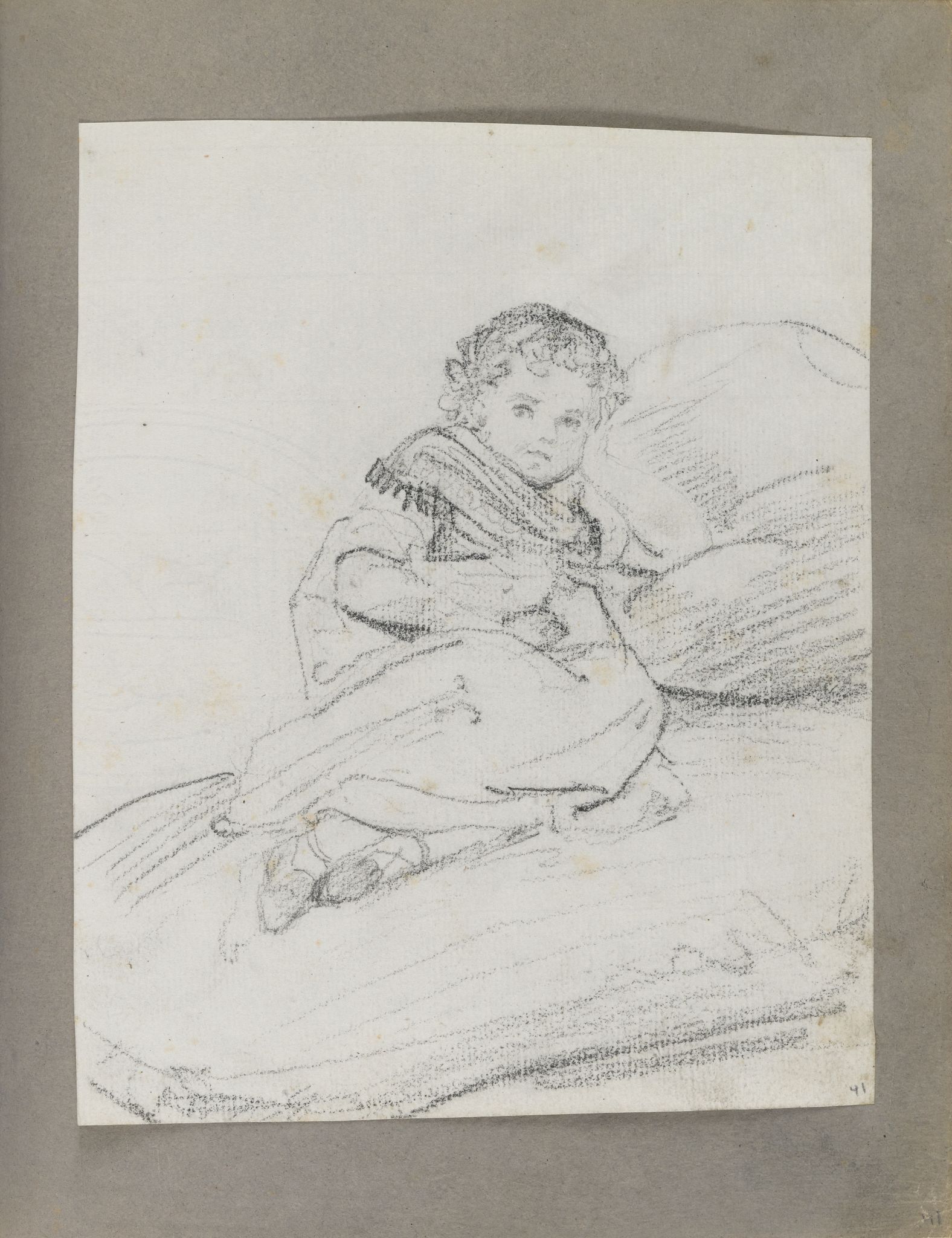Полулежащая девочка, Orest Kiprensky, 1824