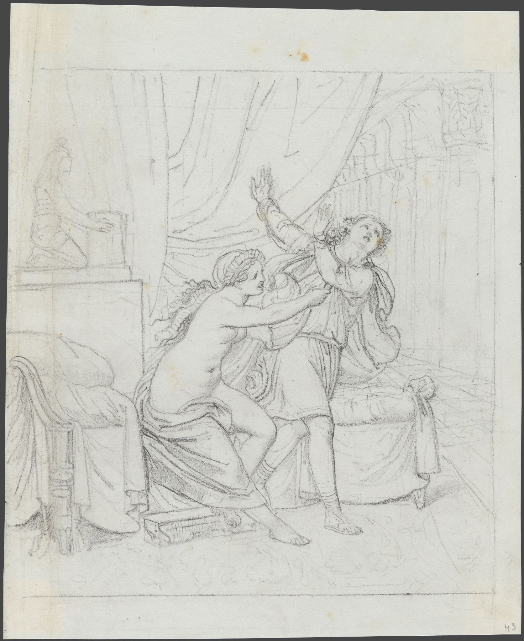 Иосиф и жена Пентефрия, Orest Kiprensky, 1824