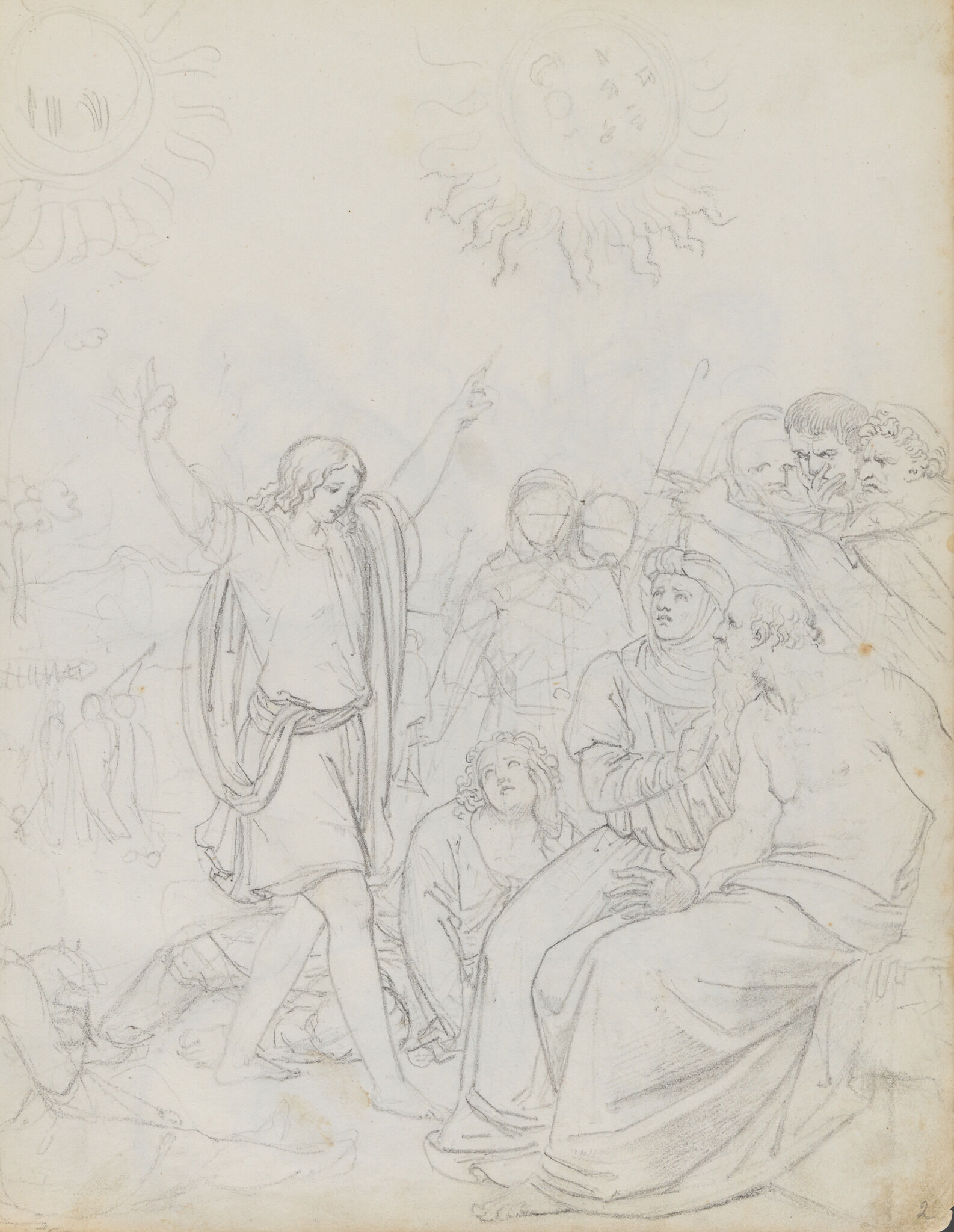 Иосиф, рассказывающий сон отцу и братьям, Orest Kiprensky, 1823-1824
