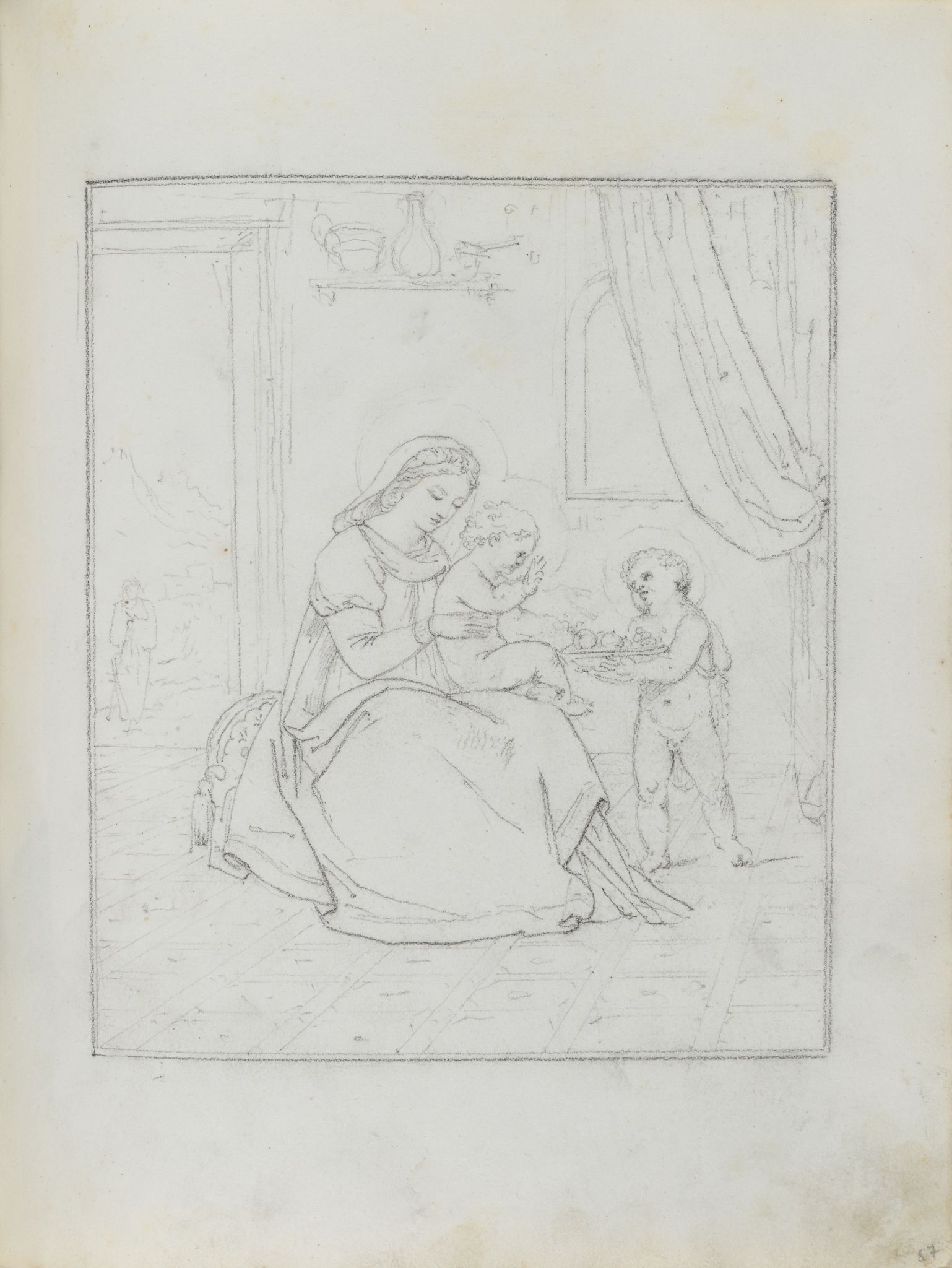 Богоматерь с младенцем и Иоанном Крестителем, Orest Kiprensky, 1824